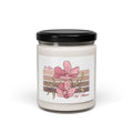 Floral Soy Candle — 9oz Pink Magnolia Scented Jar