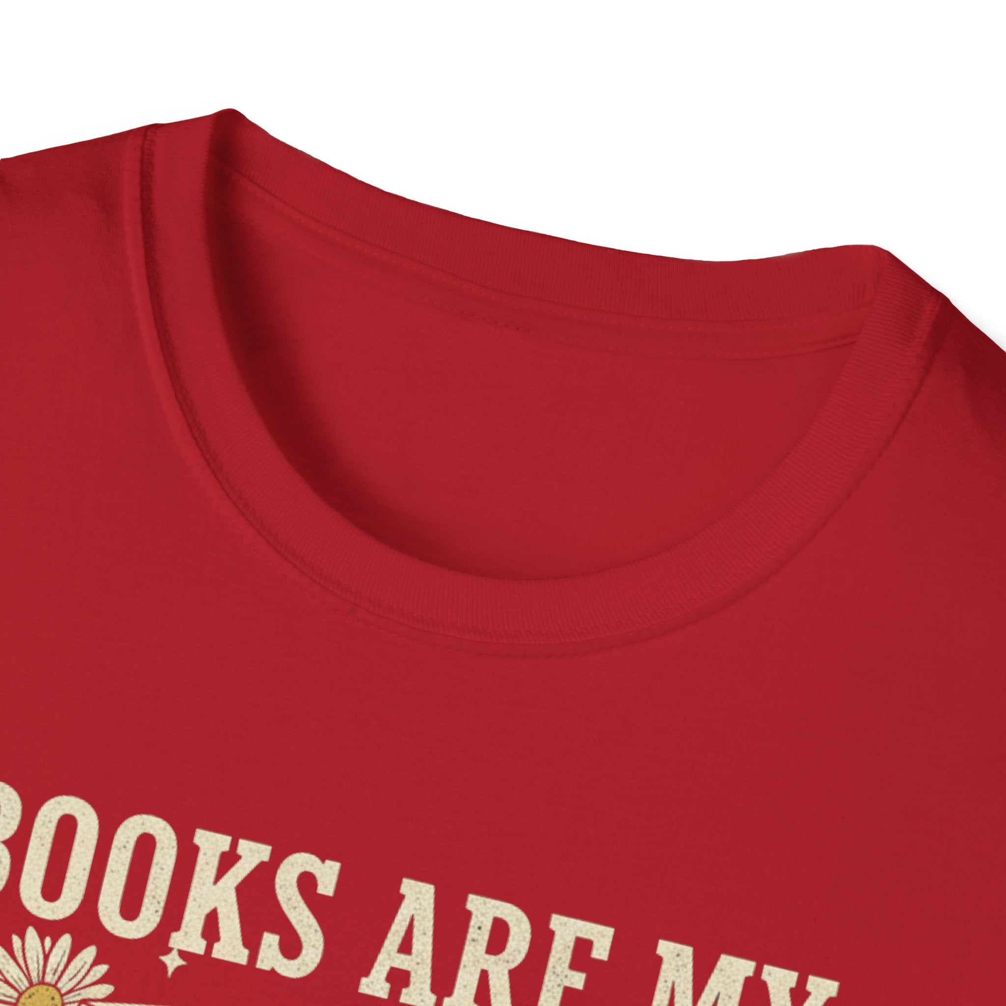 Books Are My Therapy T-Shirt — Stack of Books & Coffee Literary Tee