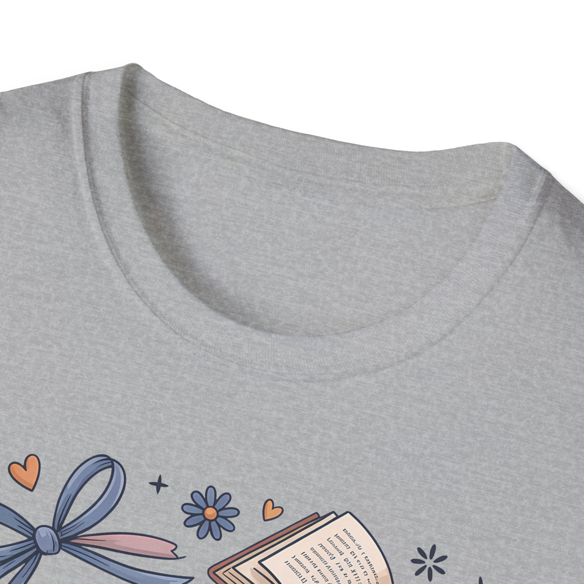 T-Shirt — "Just One More Chapter" Book Lover Tee with Glasses & Coffee