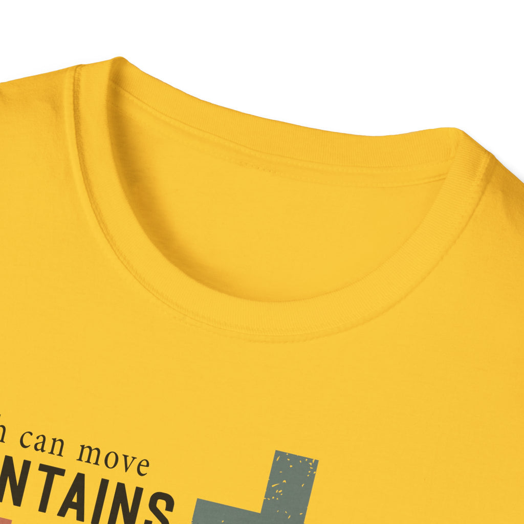 Faith Mountains T-Shirt — Matthew 17:20 Christian Inspirational Tee