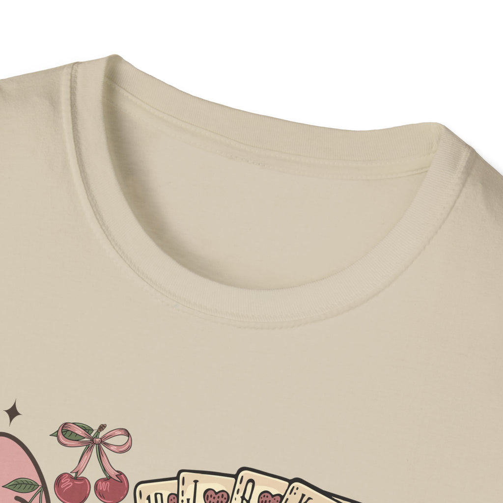 Cowgirl Aesthetic T‑Shirt — Western Boots, Cards & Ribbon Graphic