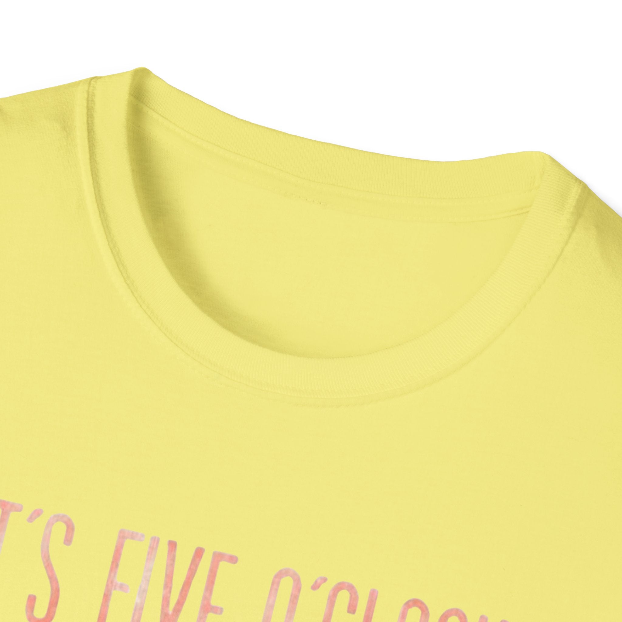 T-Shirt: "It’s Five O’Clock Somewhere" Pastel Vacation Tee