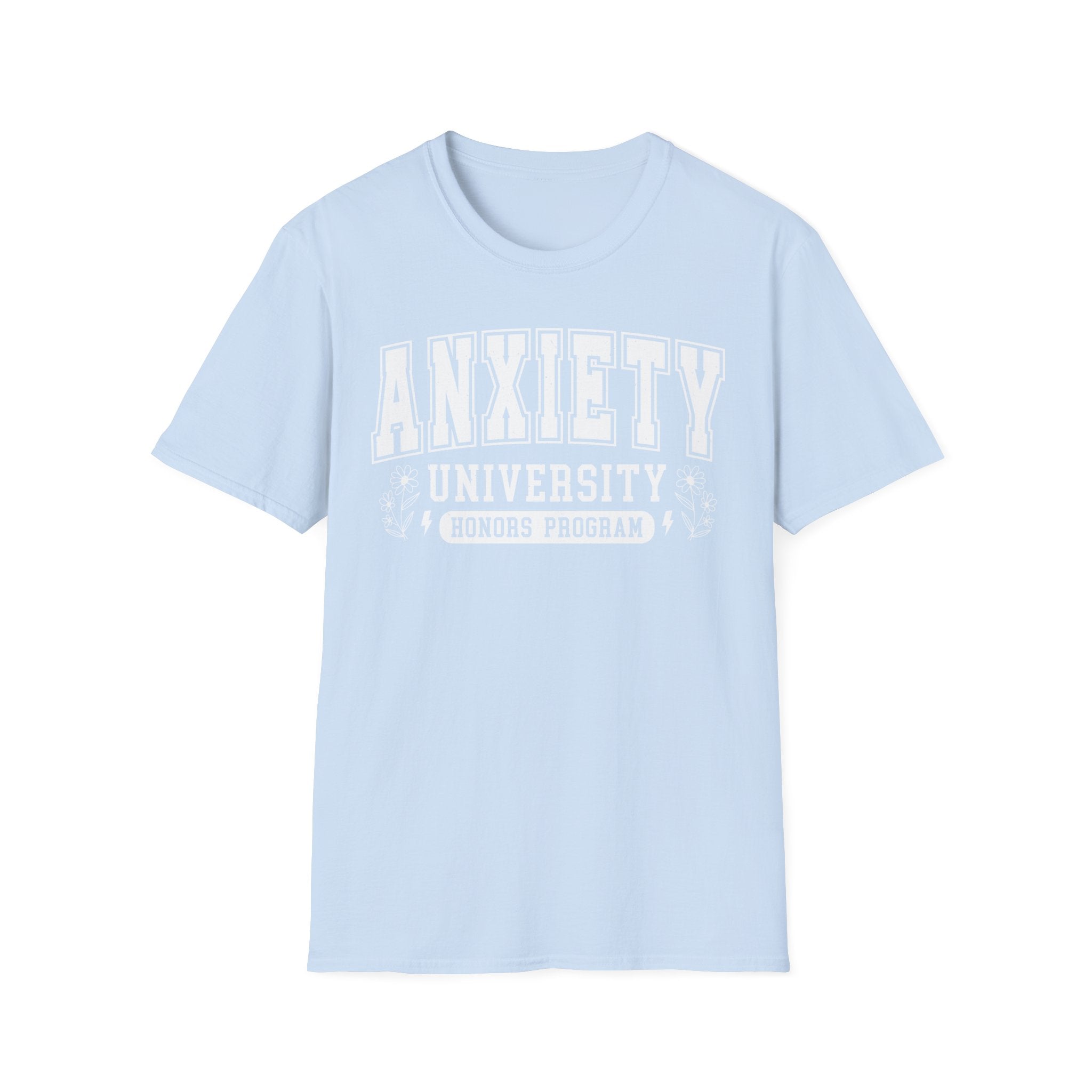 Anxiety University T-Shirt – "Anxiety University Honors Program" College Style Tee