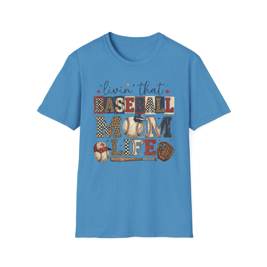Baseball Mom Life T-Shirt — Livin' That Baseball Mom Life Graphic Tee