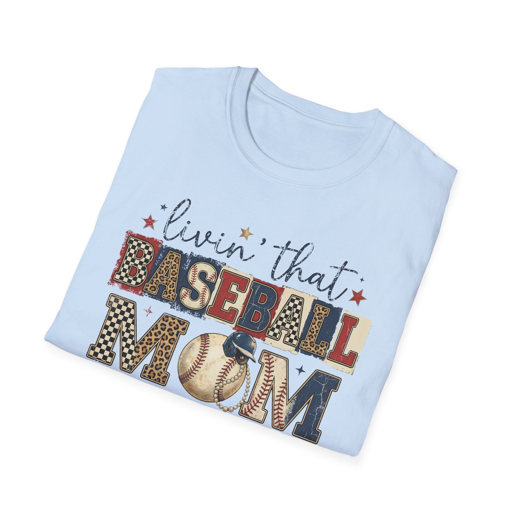 Baseball Mom Life T-Shirt — Livin' That Baseball Mom Life Graphic Tee