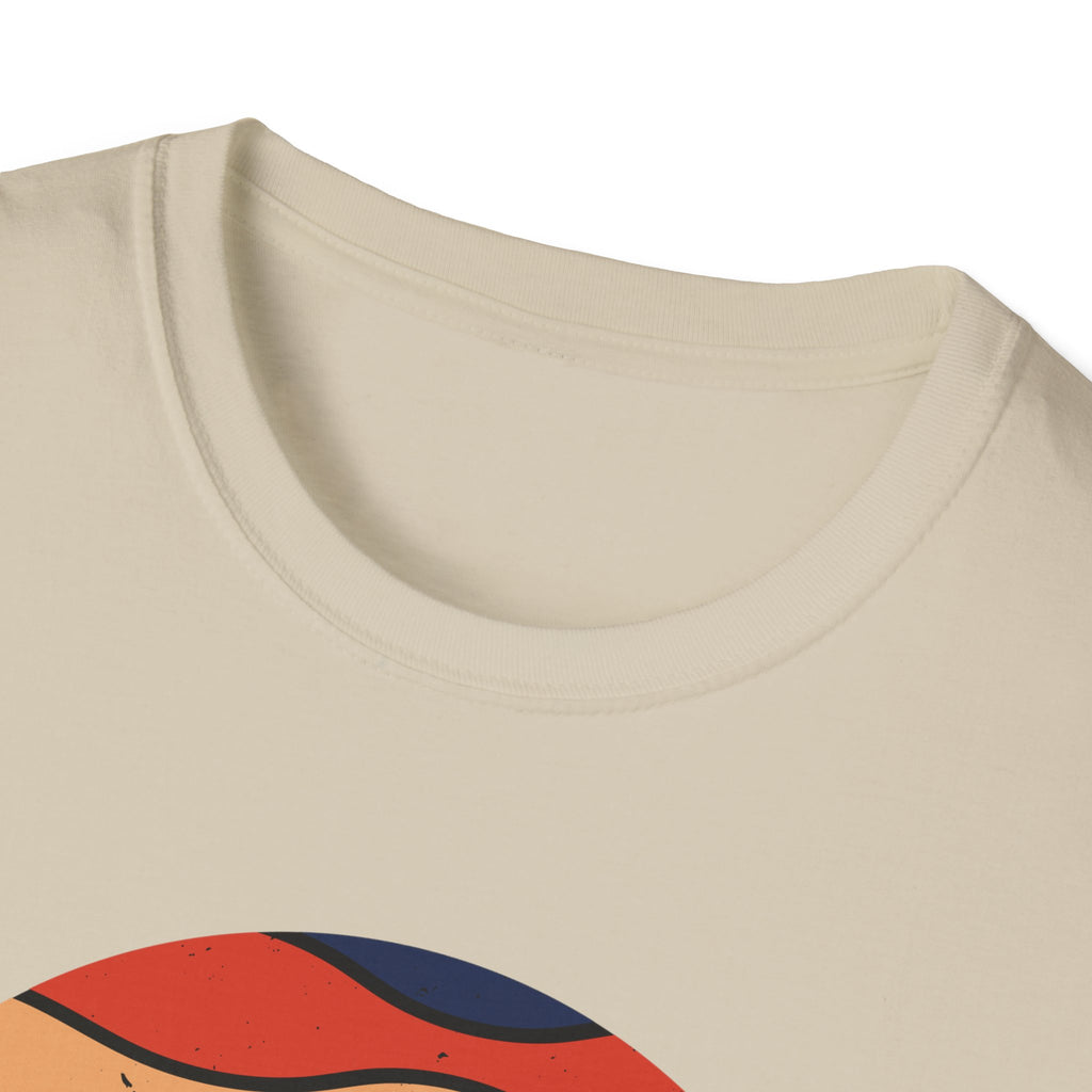 Retro Mountain Graphic T-Shirt — Sunset Camping Wilderness Tee