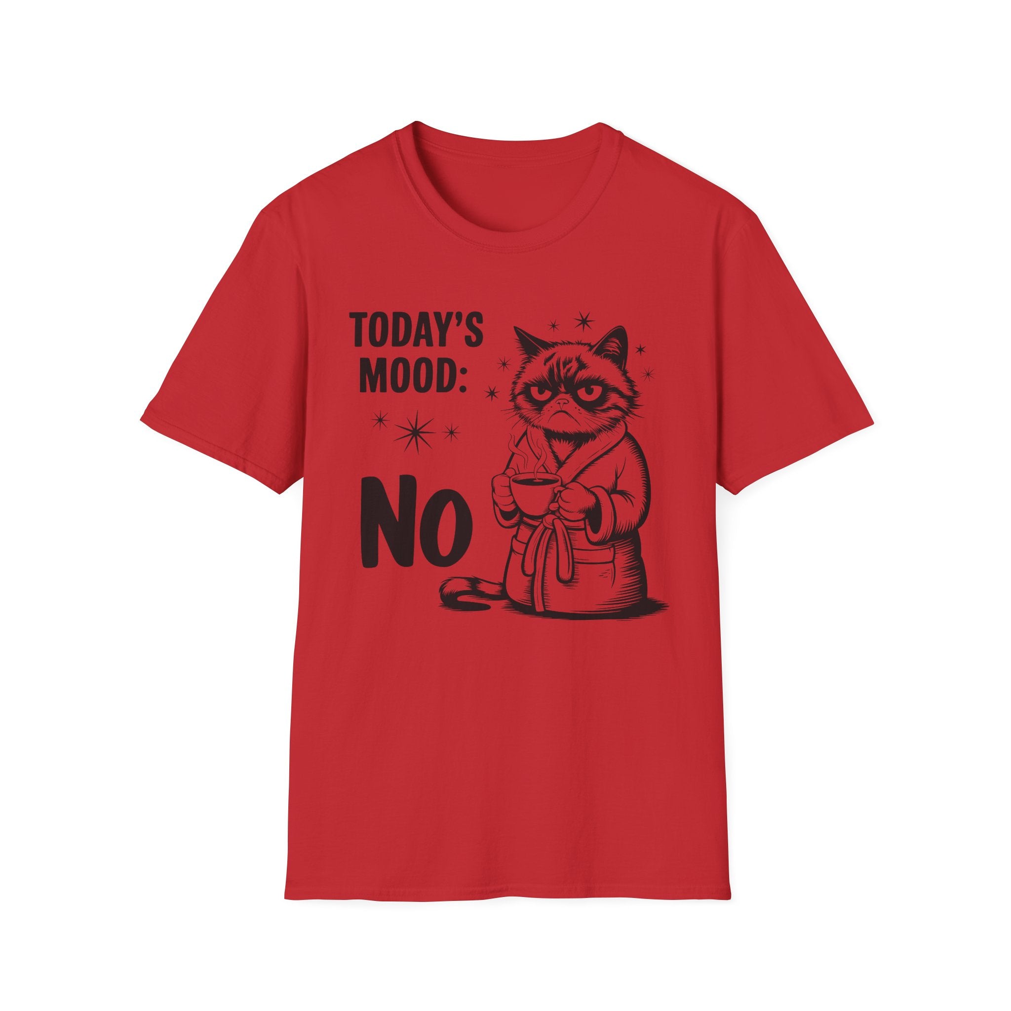 Funny "Today's Mood: No" Cat T-Shirt