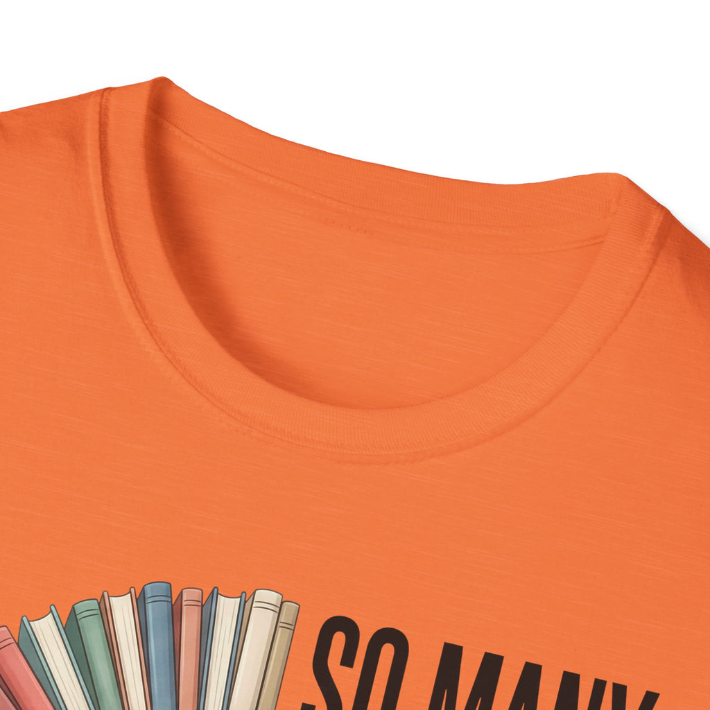 So Many Books So Little Time T-Shirt — Reader Clock Graphic Tee