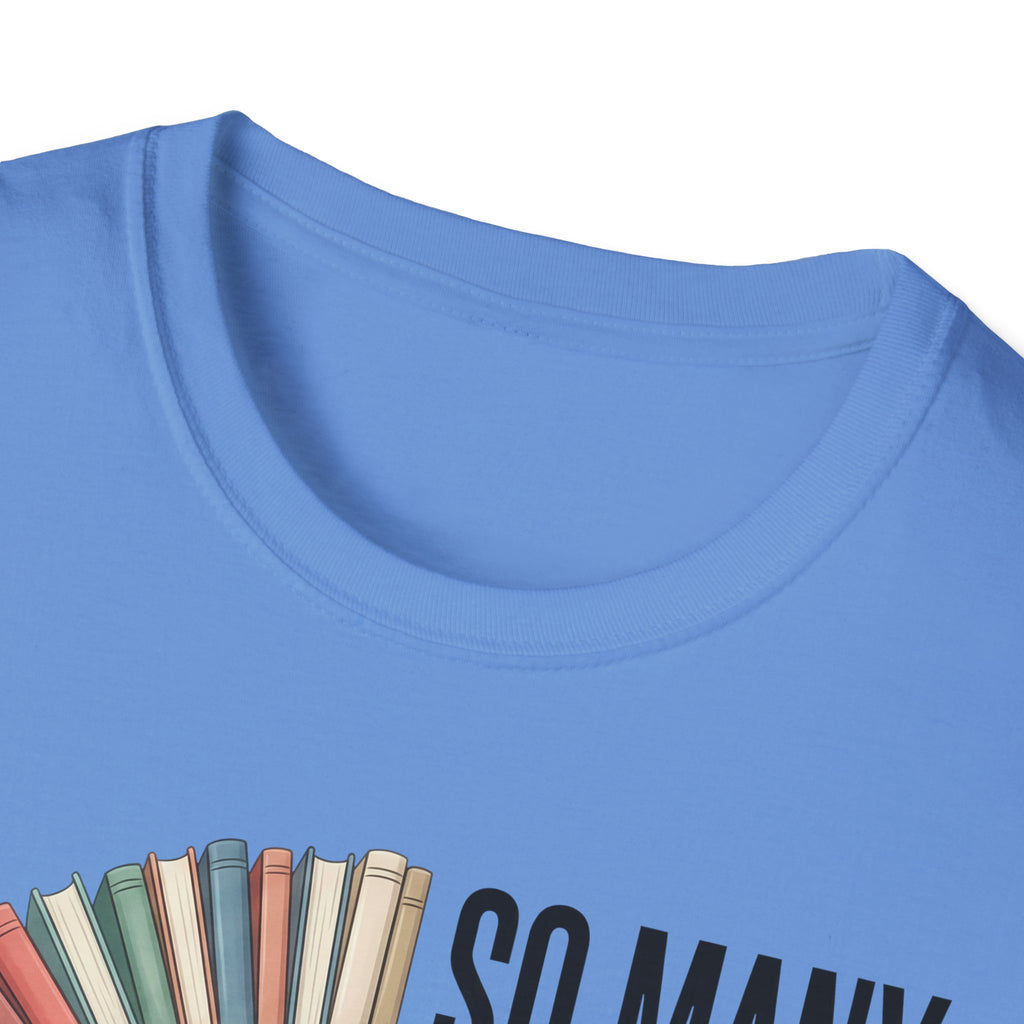 So Many Books So Little Time T-Shirt — Reader Clock Graphic Tee
