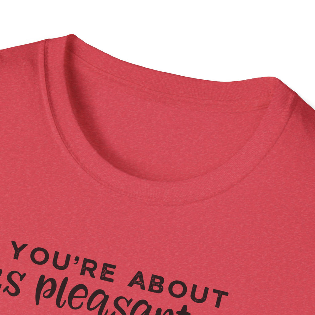Cow Graphic Tee — "You’re About as Pleasant as an Itchy Butthole" Funny Novelty T‑Shirt