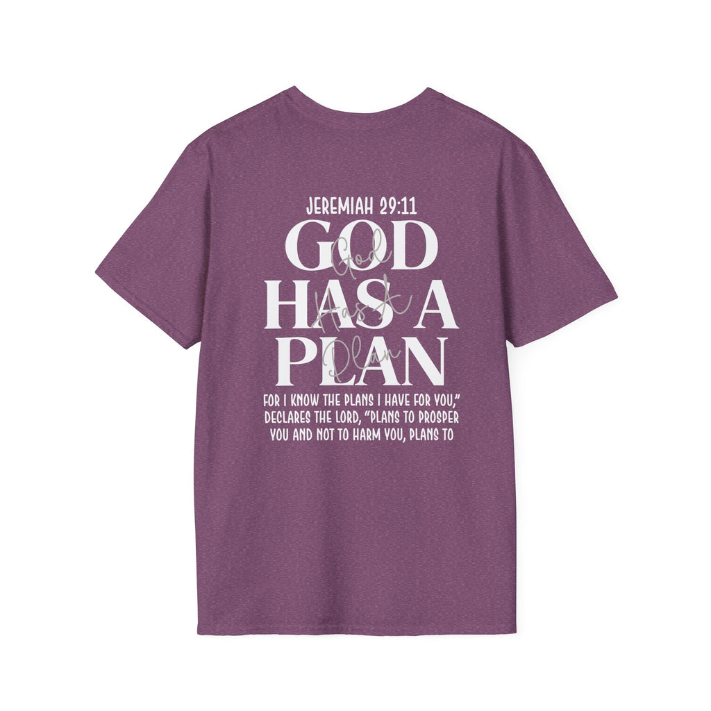 God Has a Plan T-Shirt — Jeremiah 29:11 Christian Faith Tee