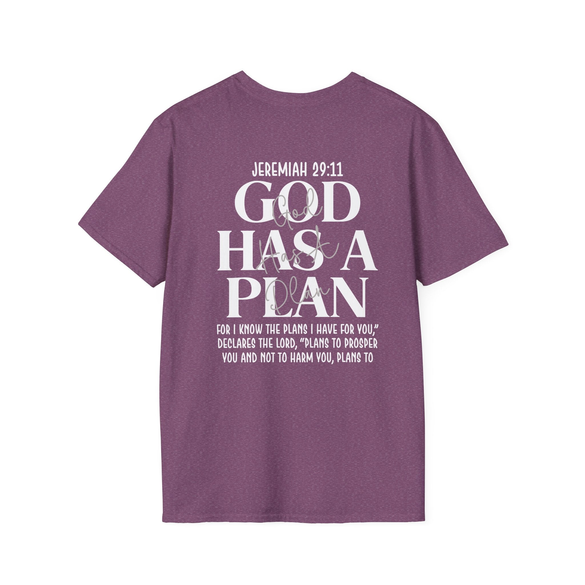 God Has a Plan T-Shirt — Jeremiah 29:11 Christian Faith Tee