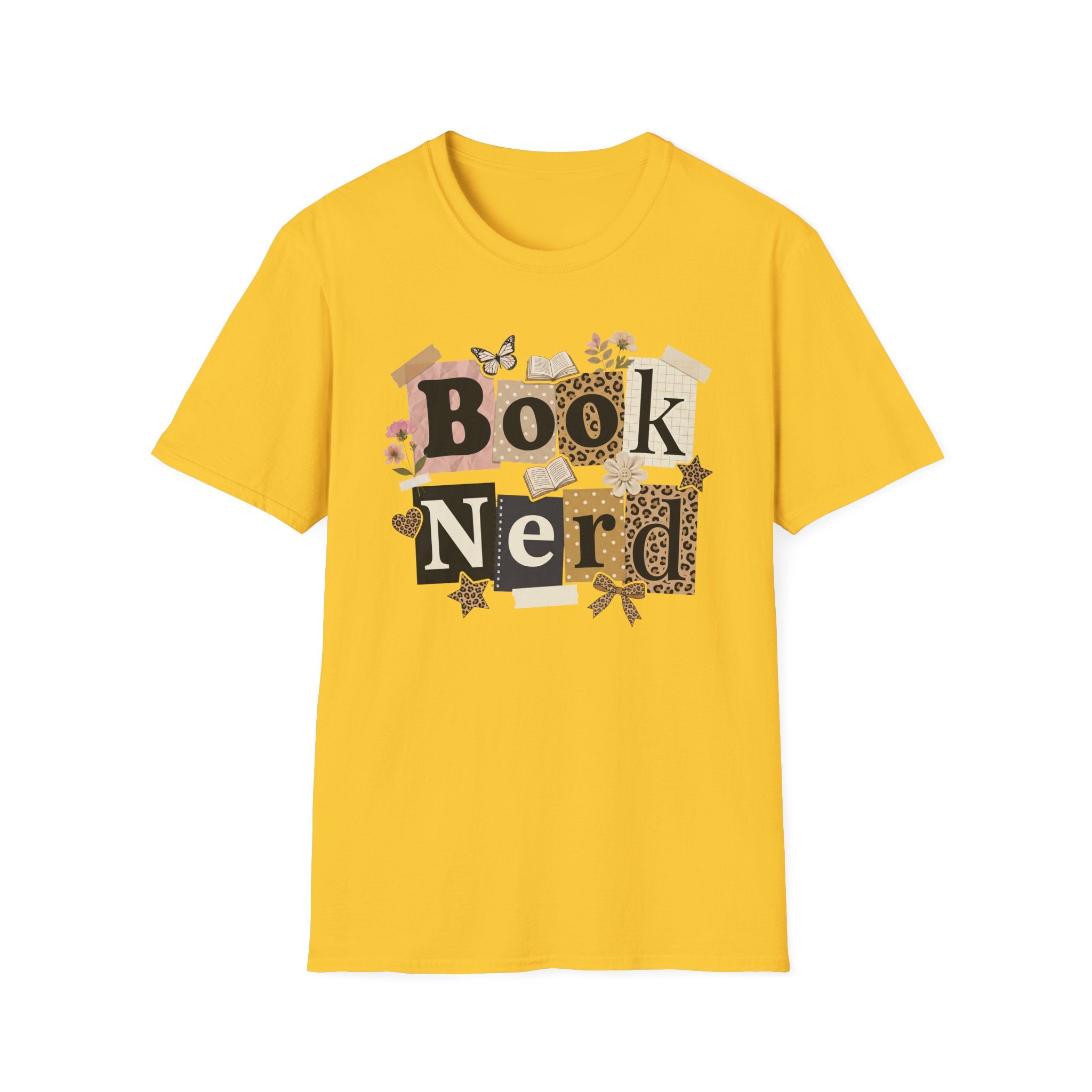 Book Nerd T-Shirt — Vintage Collage Reading Lover Tee