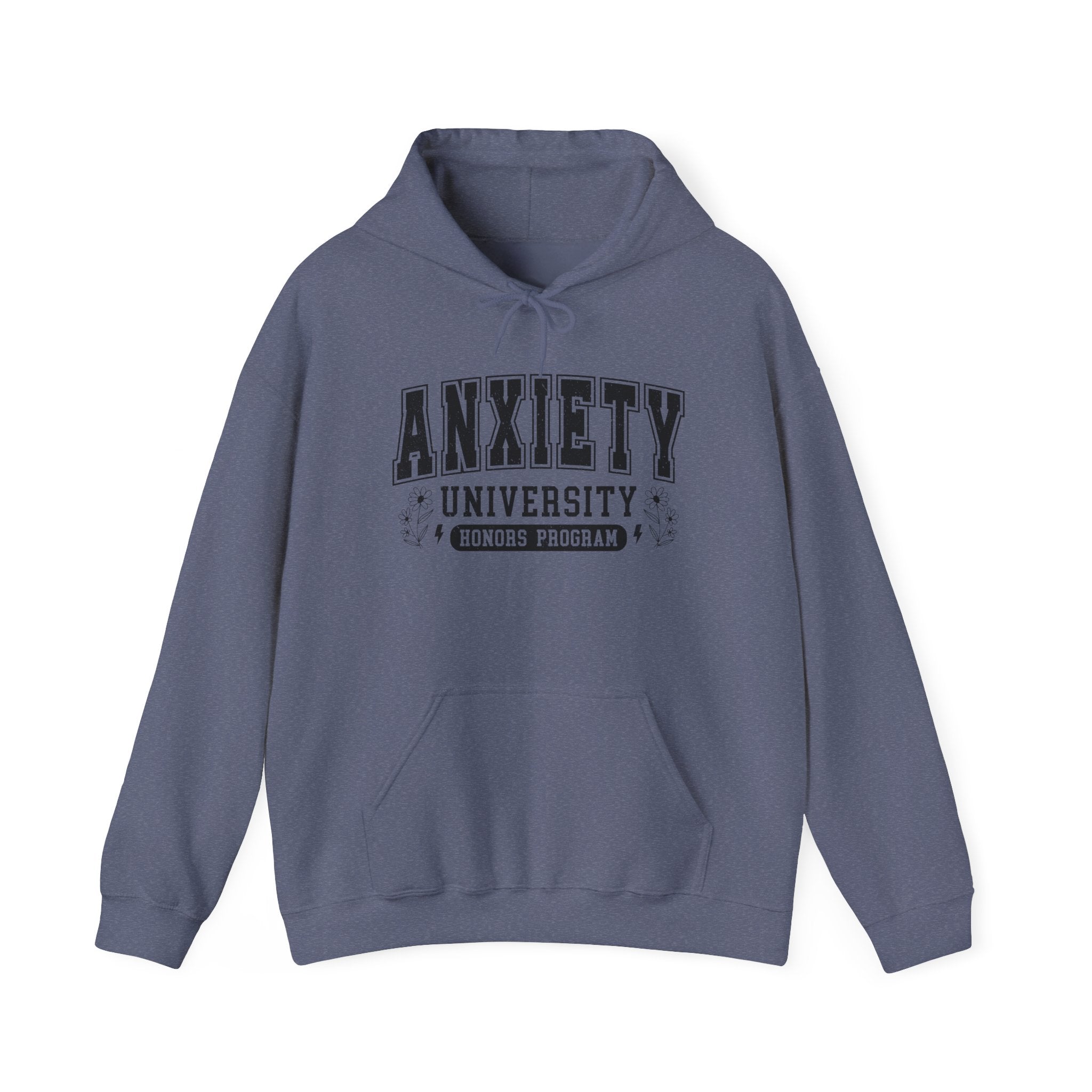 Anxiety University Hoodie — 'Anxiety University Honors Program' Graphic Sweatshirt