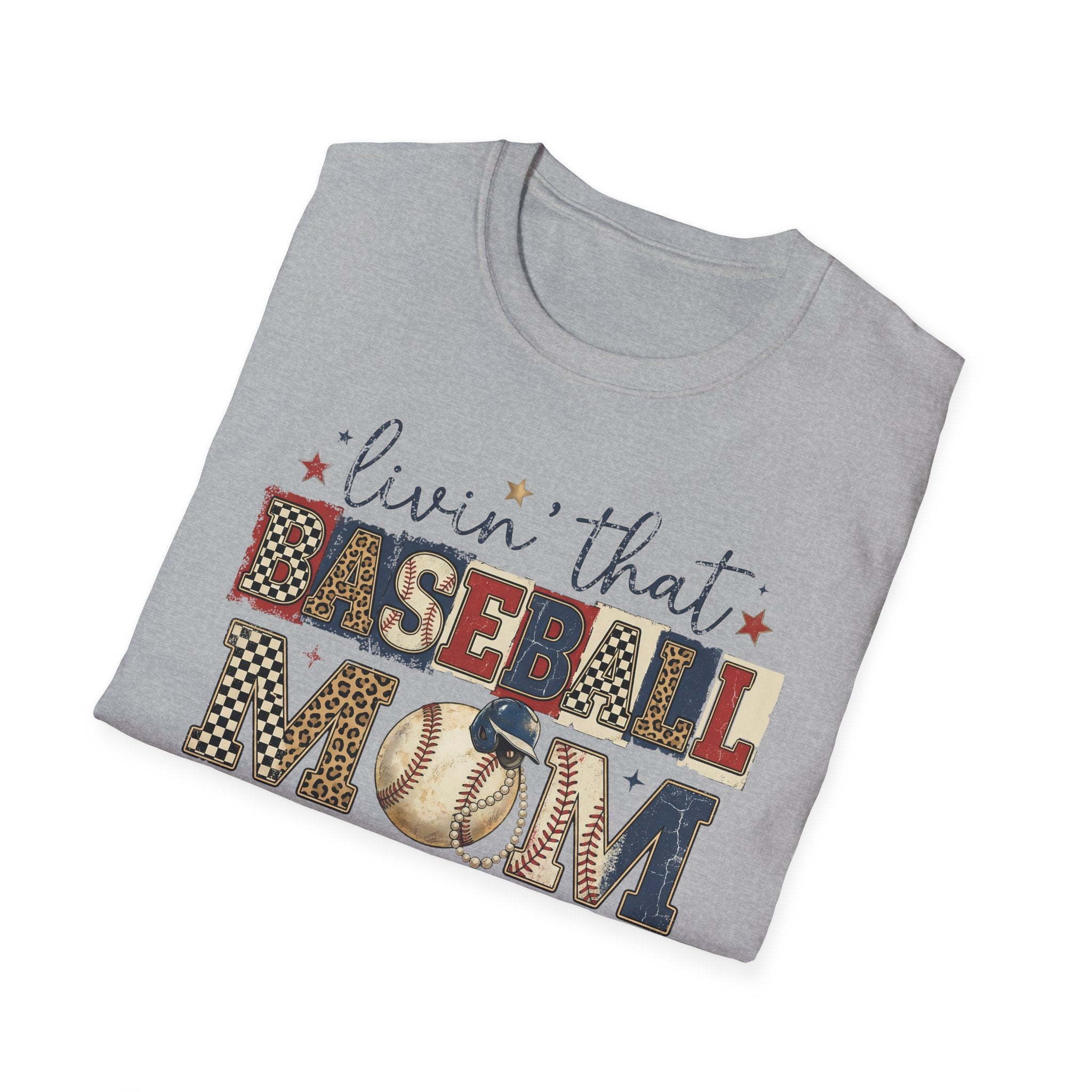 Baseball Mom Life T-Shirt — Livin' That Baseball Mom Life Graphic Tee
