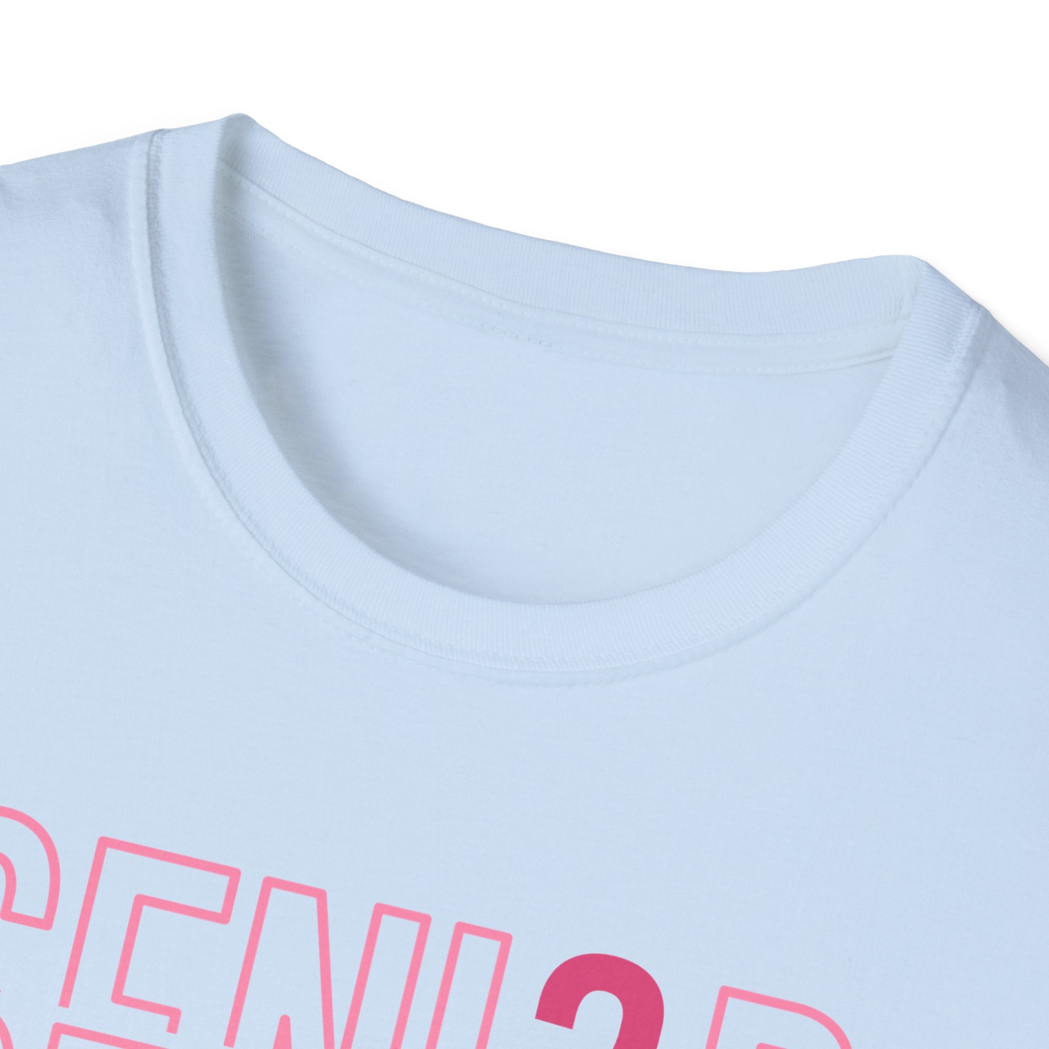 Senior 2026 T-Shirt — Pink Script Graduation Tee