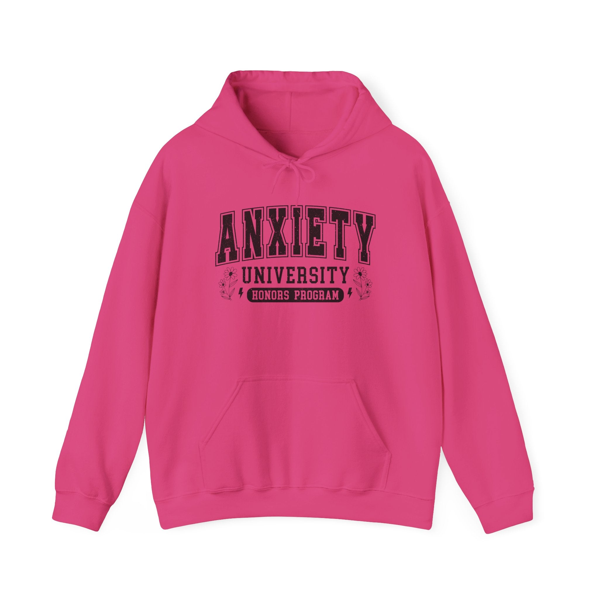 Anxiety University Hoodie — 'Anxiety University Honors Program' Graphic Sweatshirt