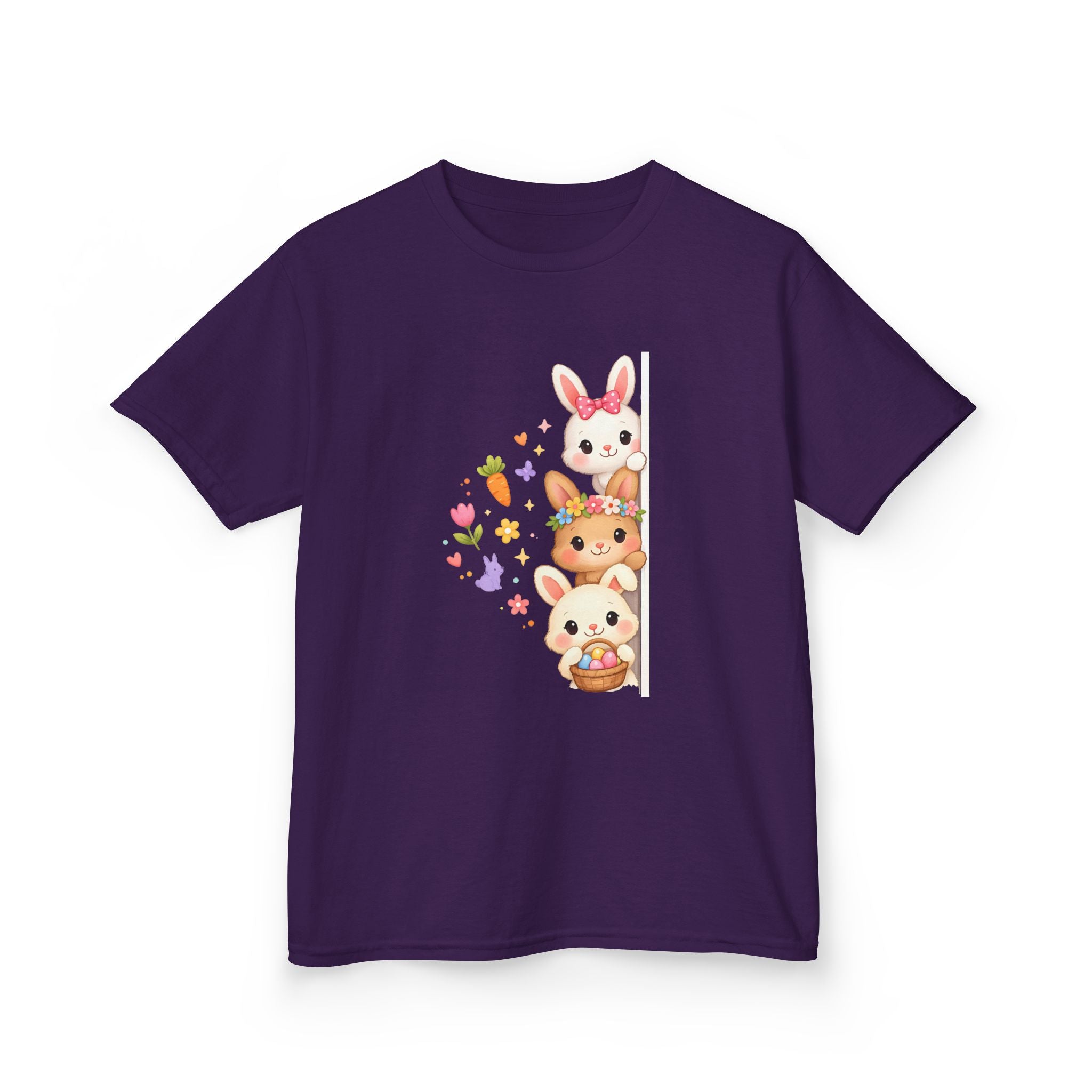 Kids Tee — Cute Stacked Woodland Animals with Bunnies & Squirrel Design