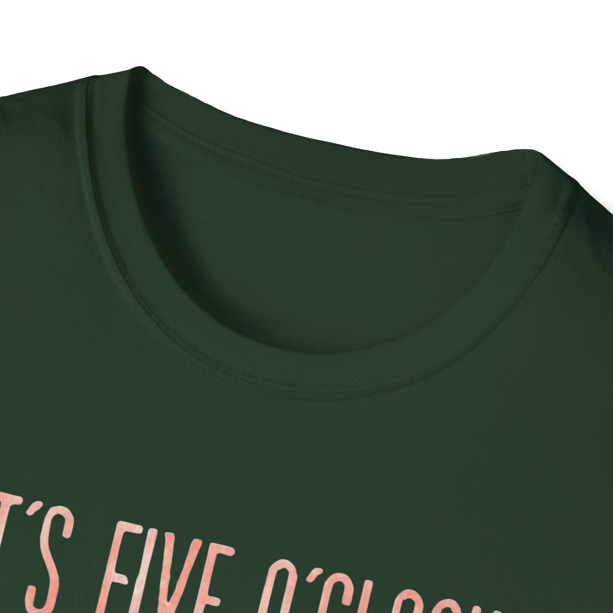 T-Shirt: "It’s Five O’Clock Somewhere" Pastel Vacation Tee