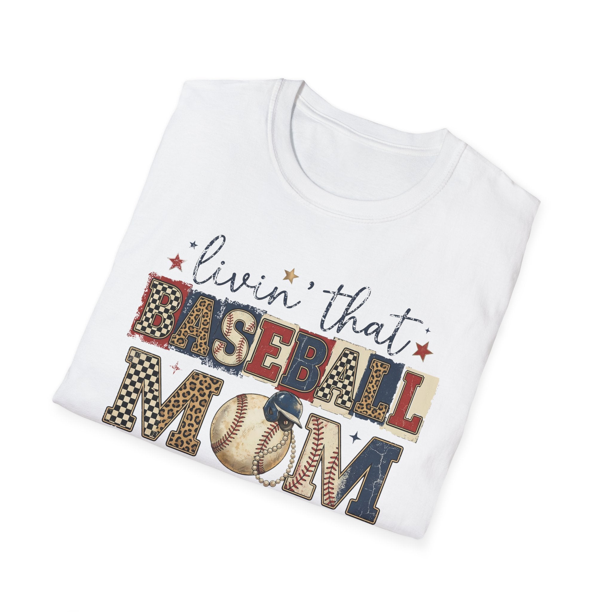 Baseball Mom Life T-Shirt — Livin' That Baseball Mom Life Graphic Tee