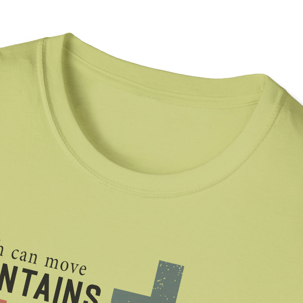 Faith Mountains T-Shirt — Matthew 17:20 Christian Inspirational Tee