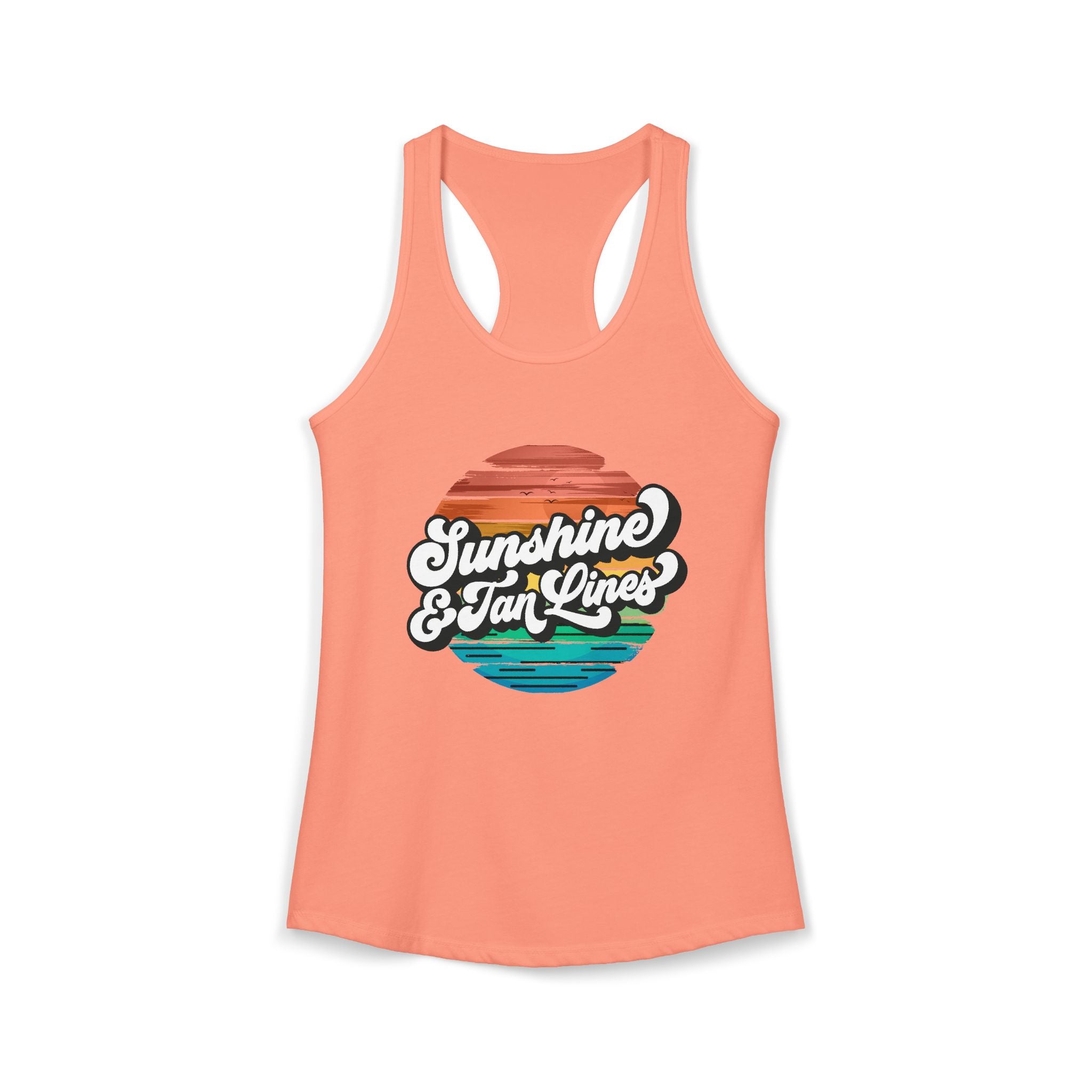 Sunshine & Tan Lines -- Women's Ideal Racerback Tank
