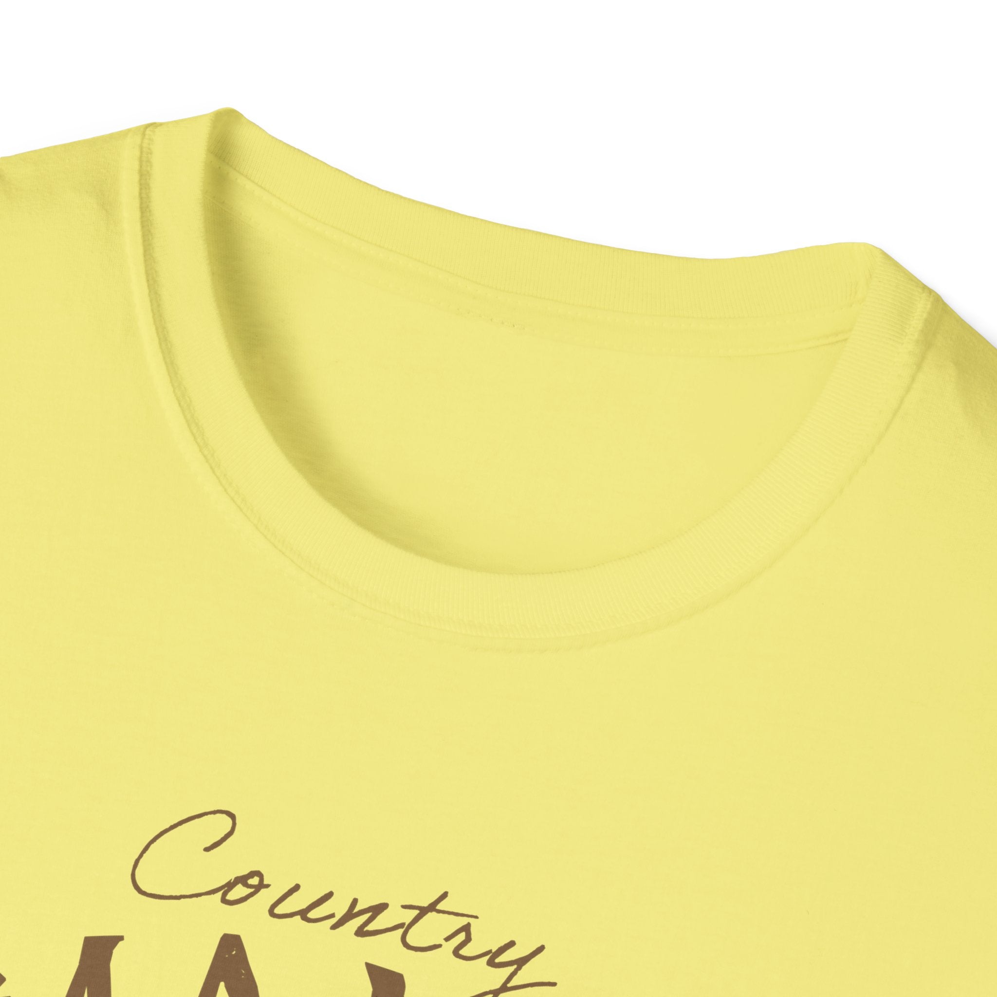 Country Mama T-Shirt — Floral Longhorn Skull Graphic