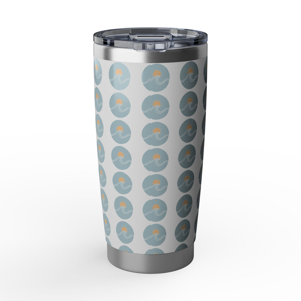 Vagabond 20oz Tumbler — Travel Stainless Steel Insulated Cup with Retro Compass Dot Pattern