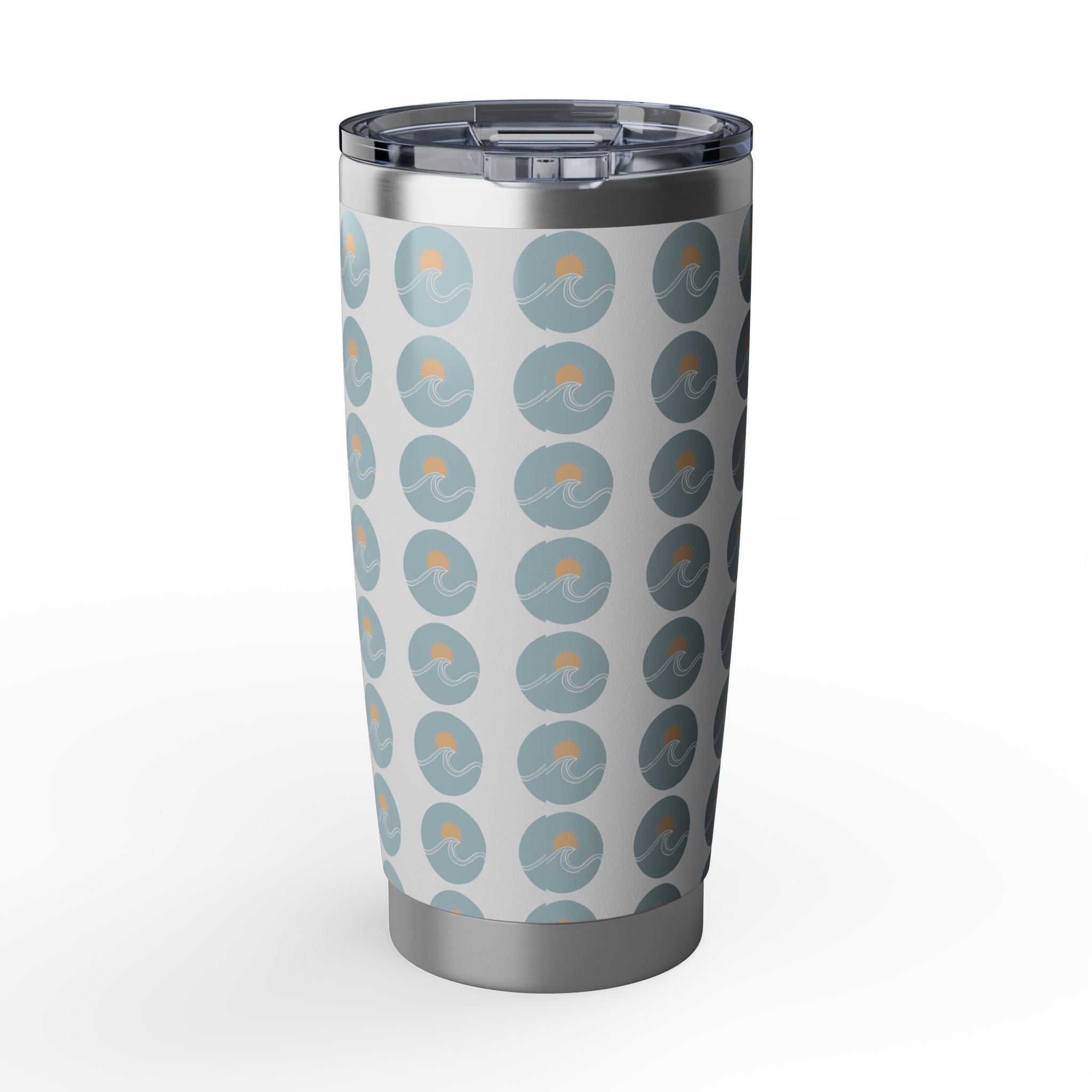 Vagabond 20oz Tumbler — Travel Stainless Steel Insulated Cup with Retro Compass Dot Pattern