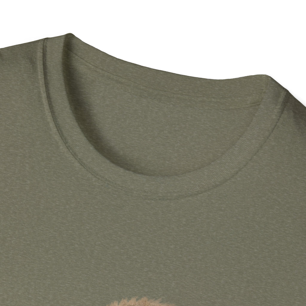 Chimpanzee with Stuffed Monkey T‑Shirt — Cute Baby Ape Holding Plush Tee