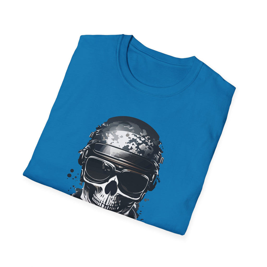 Skull Soldier Graphic T-Shirt — Tactical Skull Helmet Design