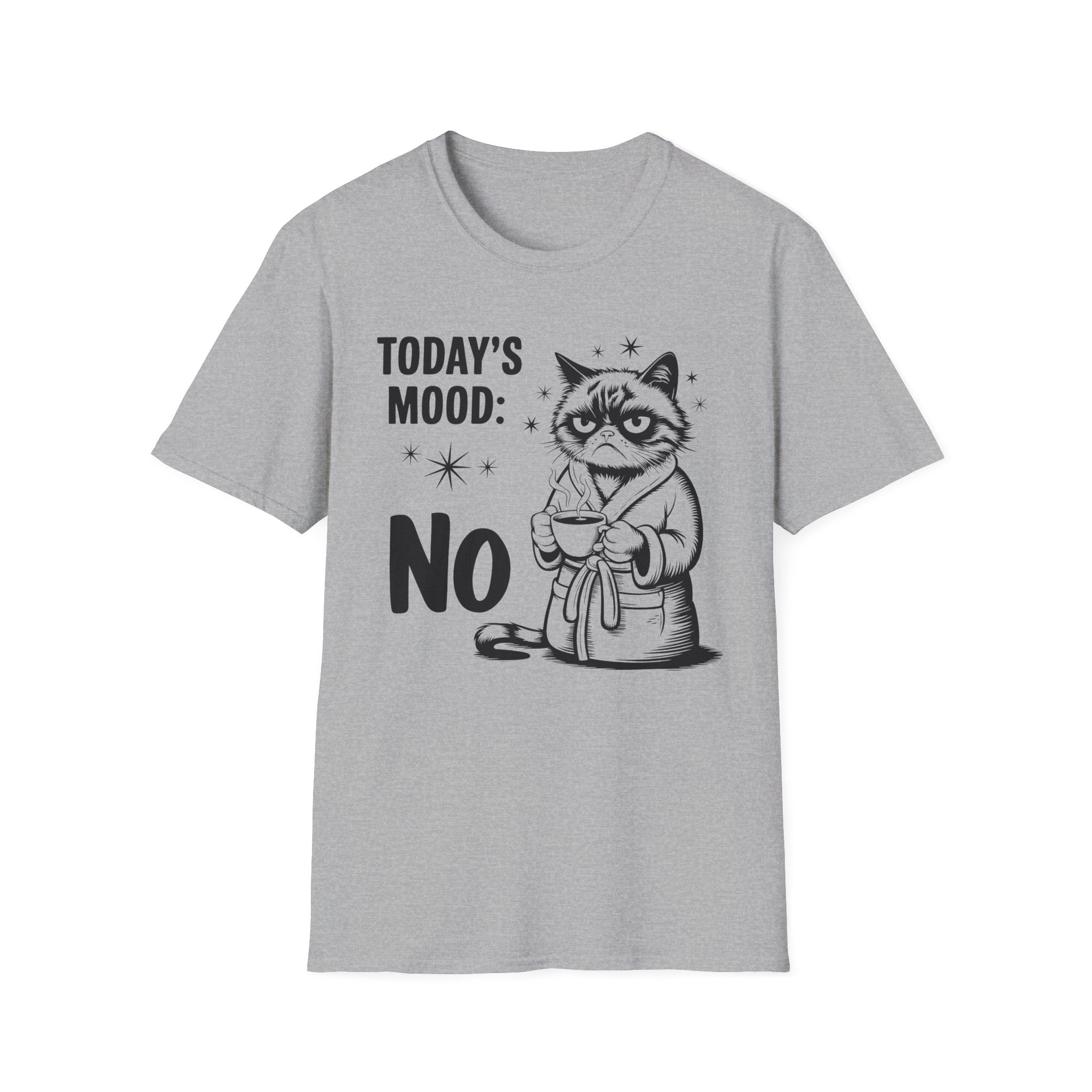 Funny "Today's Mood: No" Cat T-Shirt