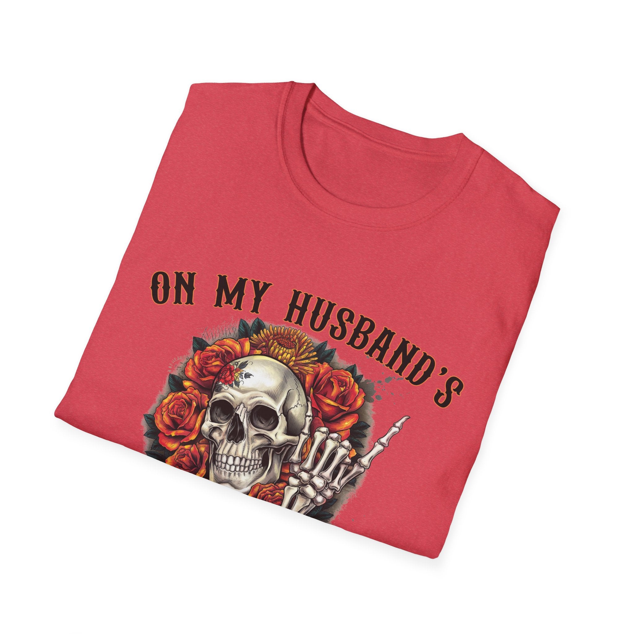 On My Husband's Last Nerve Skull & Roses T‑Shirt