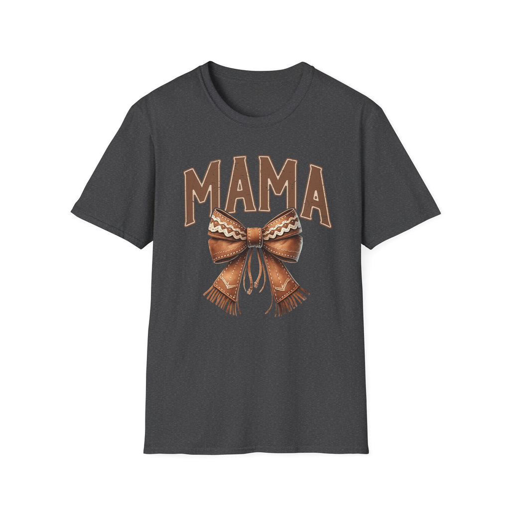 Mama Bow T-Shirt — Vintage Rustic Mom Graphic Tee for Mother's Day