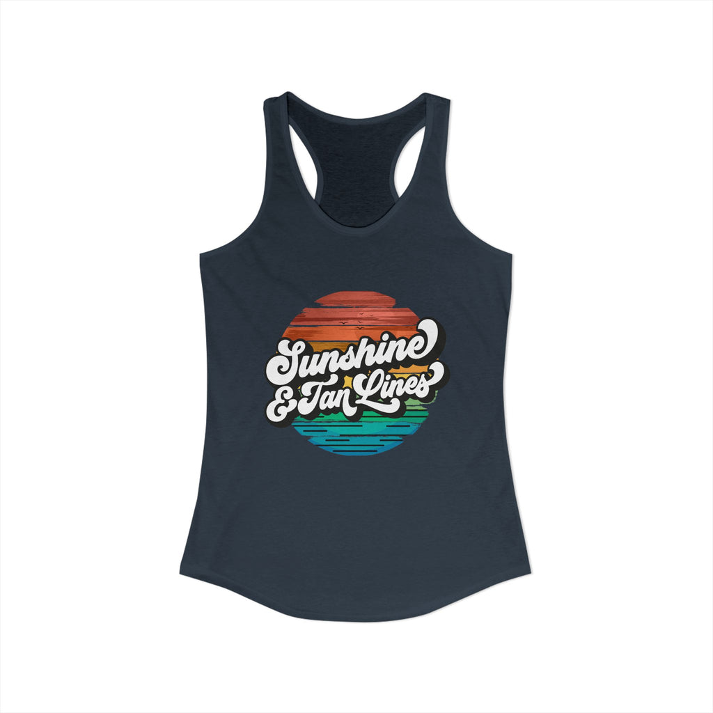 Sunshine & Tan Lines -- Women's Ideal Racerback Tank