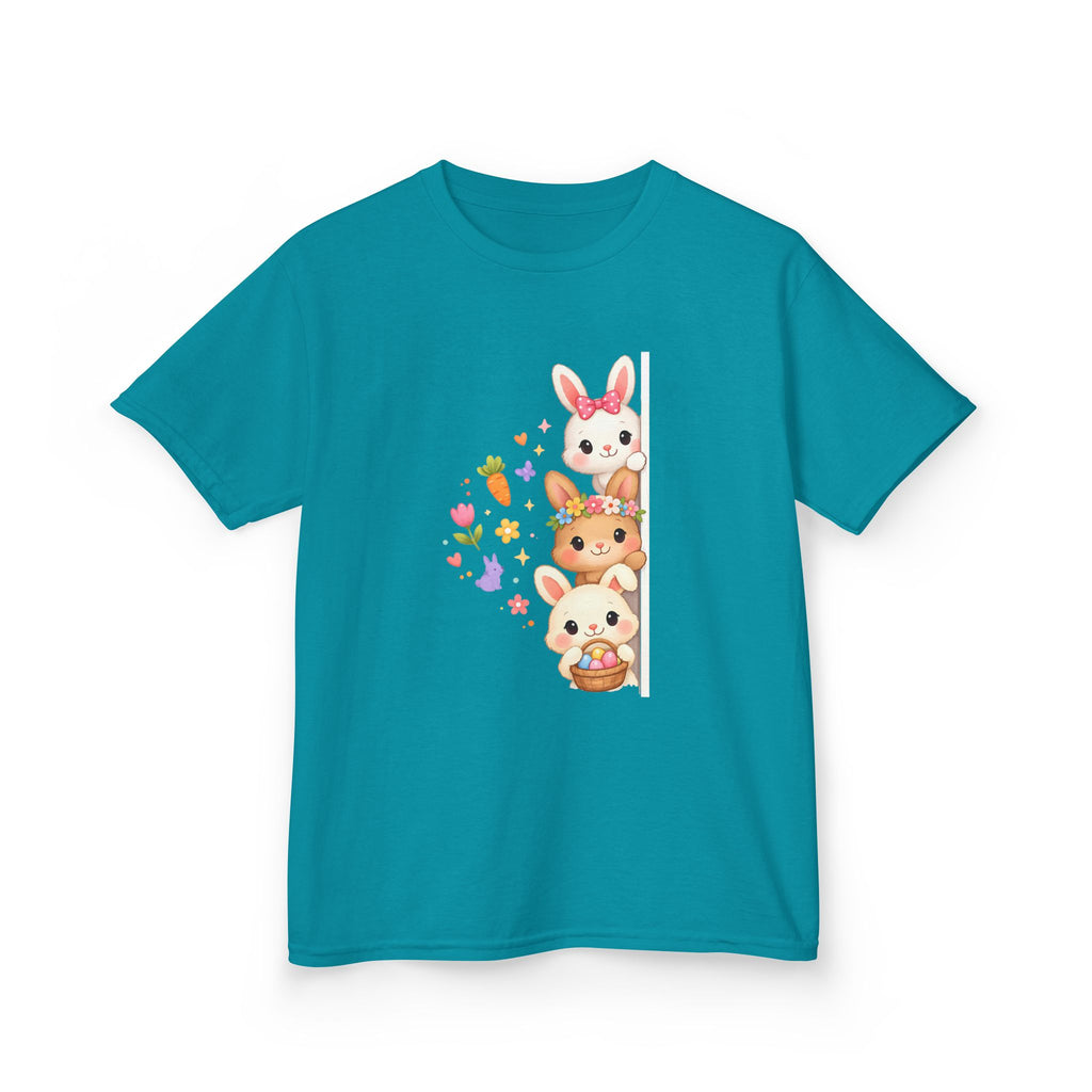 Kids Tee — Cute Stacked Woodland Animals with Bunnies & Squirrel Design