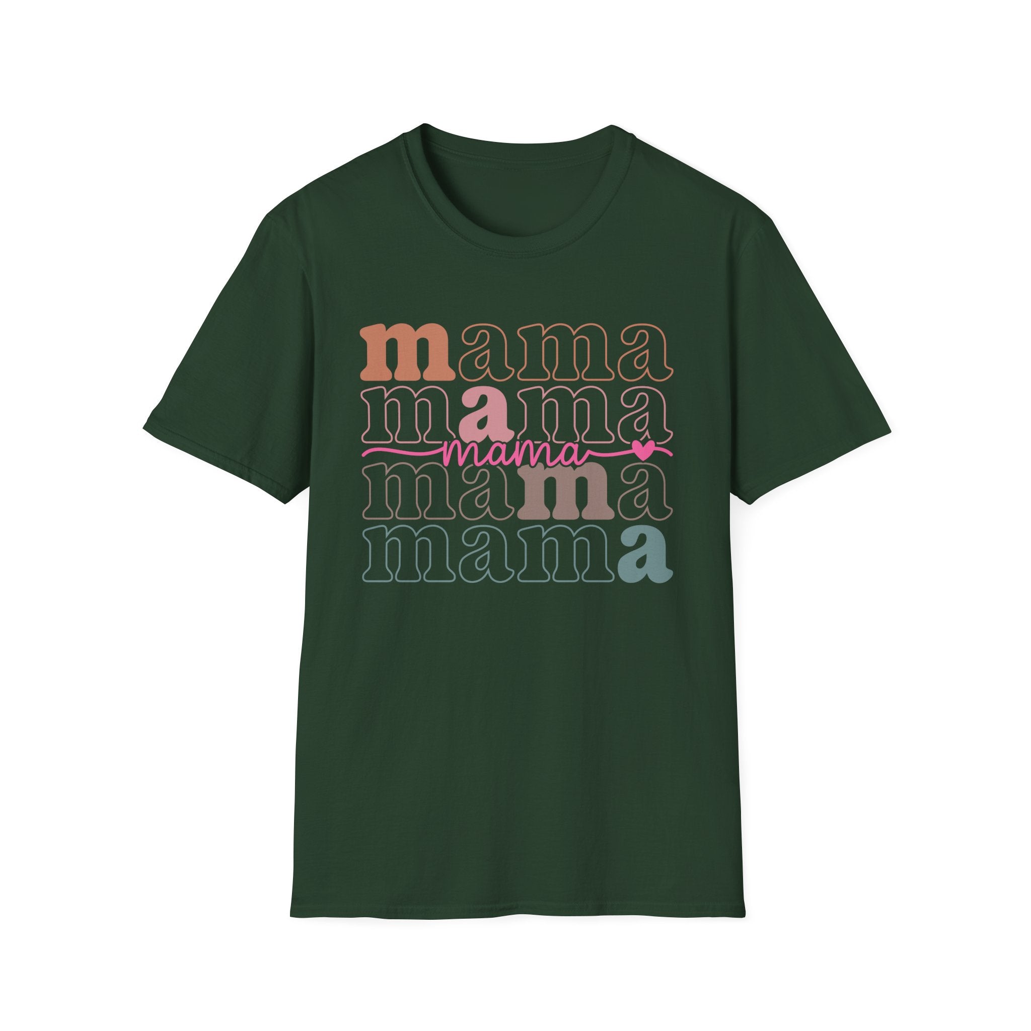 Mama Retro Stack T-Shirt — Feminine Mother’s Day Tee