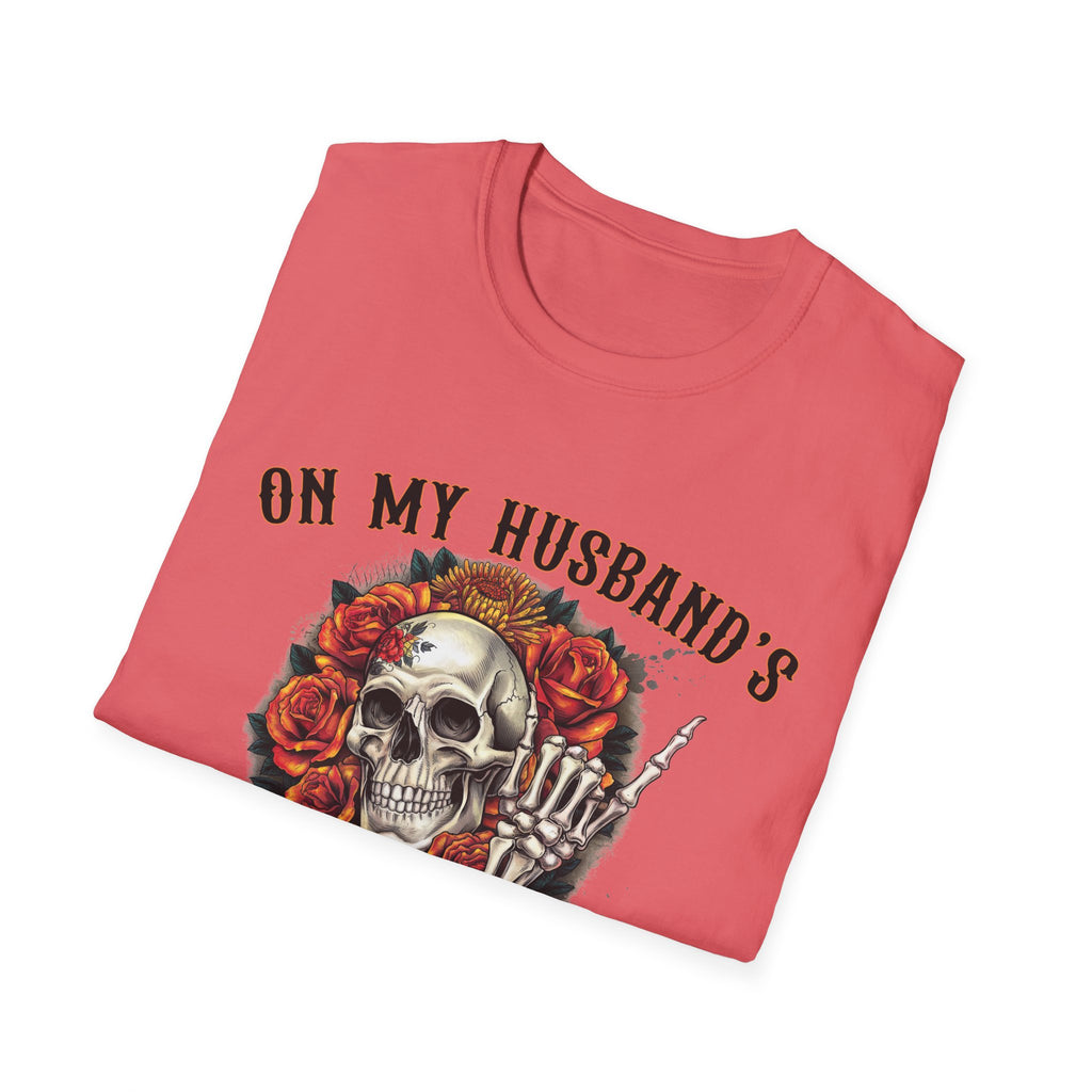 On My Husband's Last Nerve Skull & Roses T‑Shirt