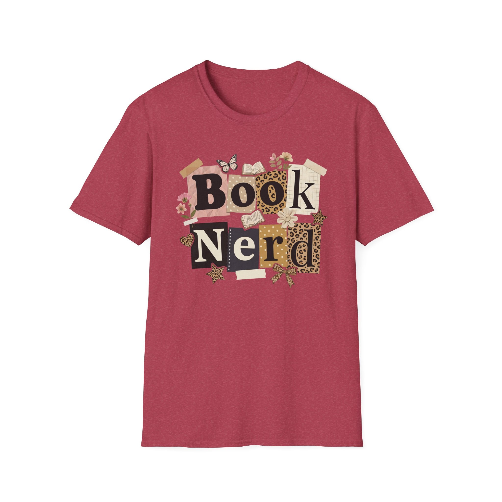 Book Nerd T-Shirt — Vintage Collage Reading Lover Tee