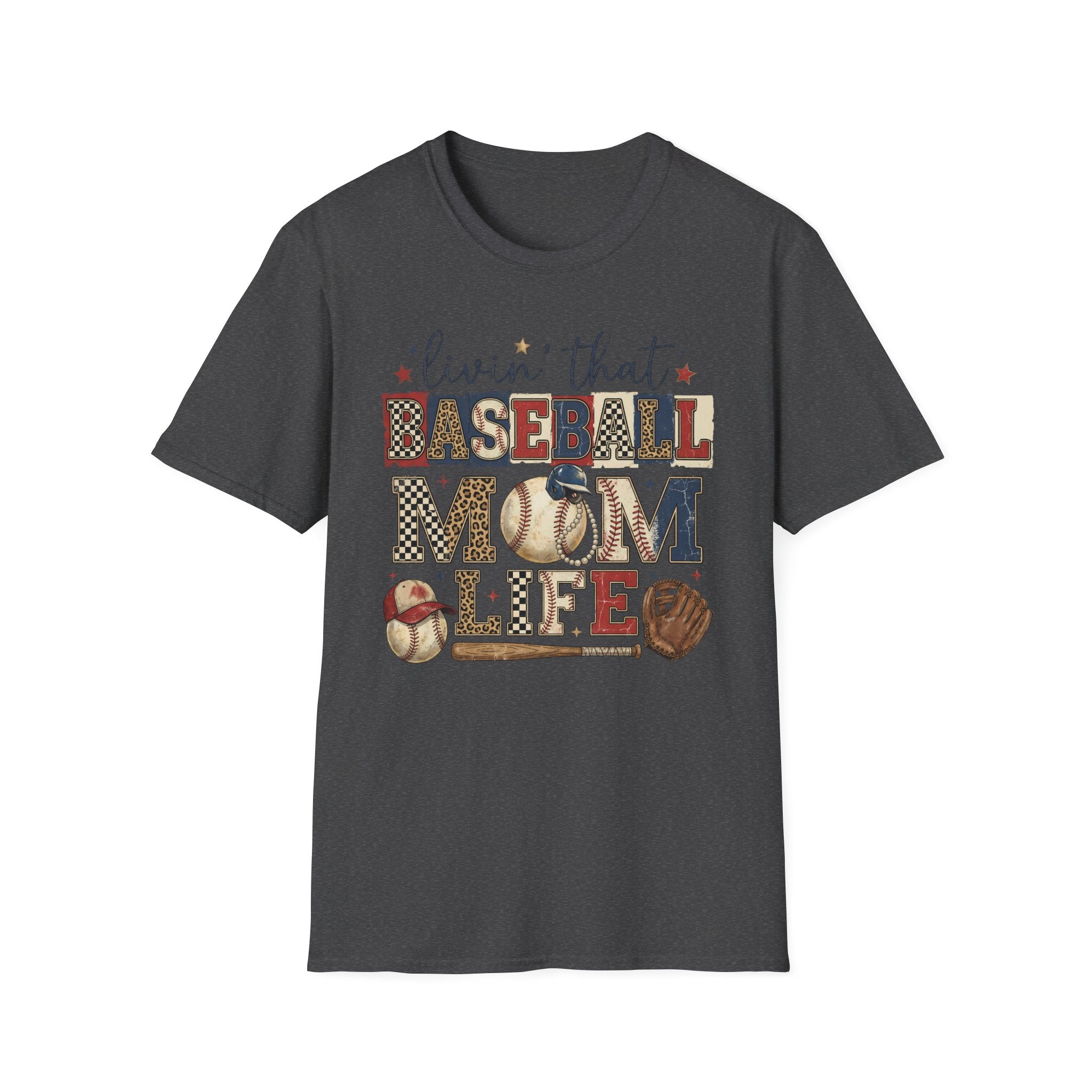 Baseball Mom Life T-Shirt — Livin' That Baseball Mom Life Graphic Tee