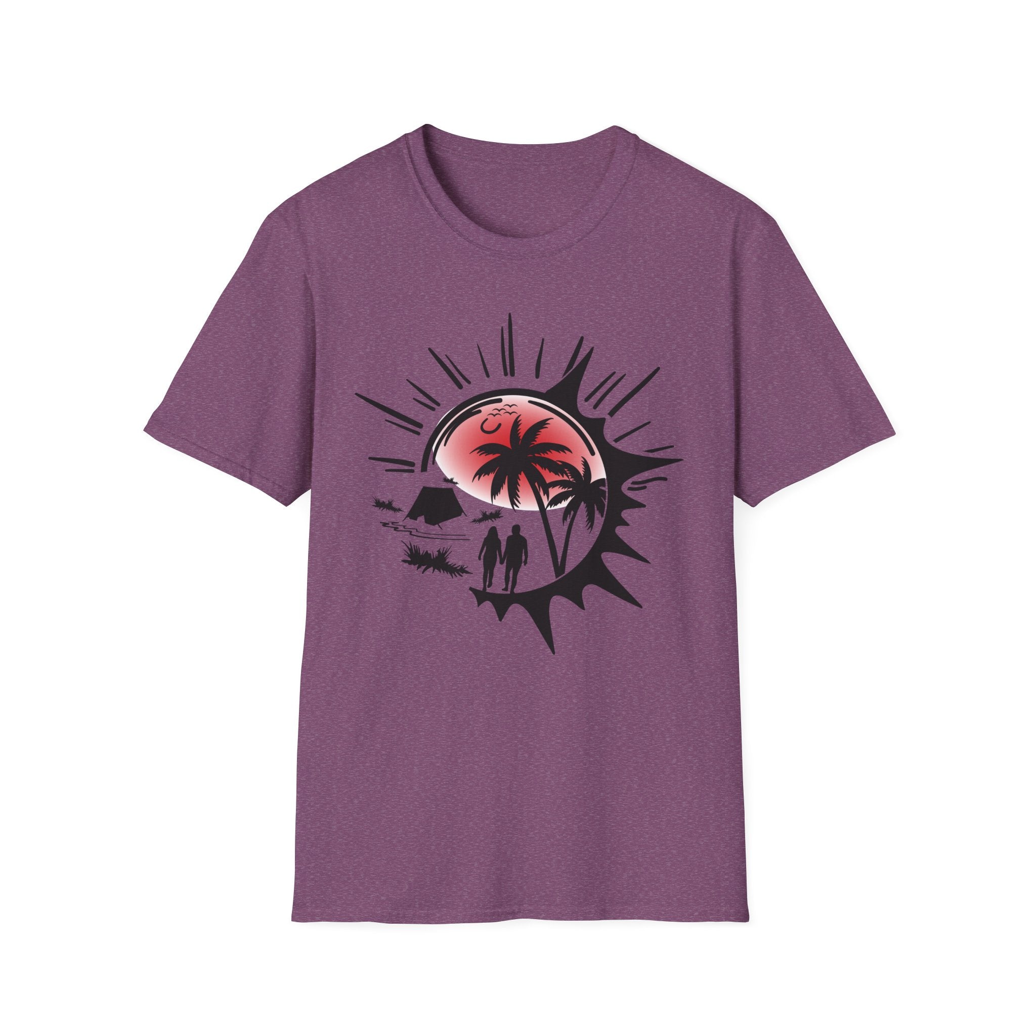 T-Shirt — Tropical Sunset Beach Graphic Tee