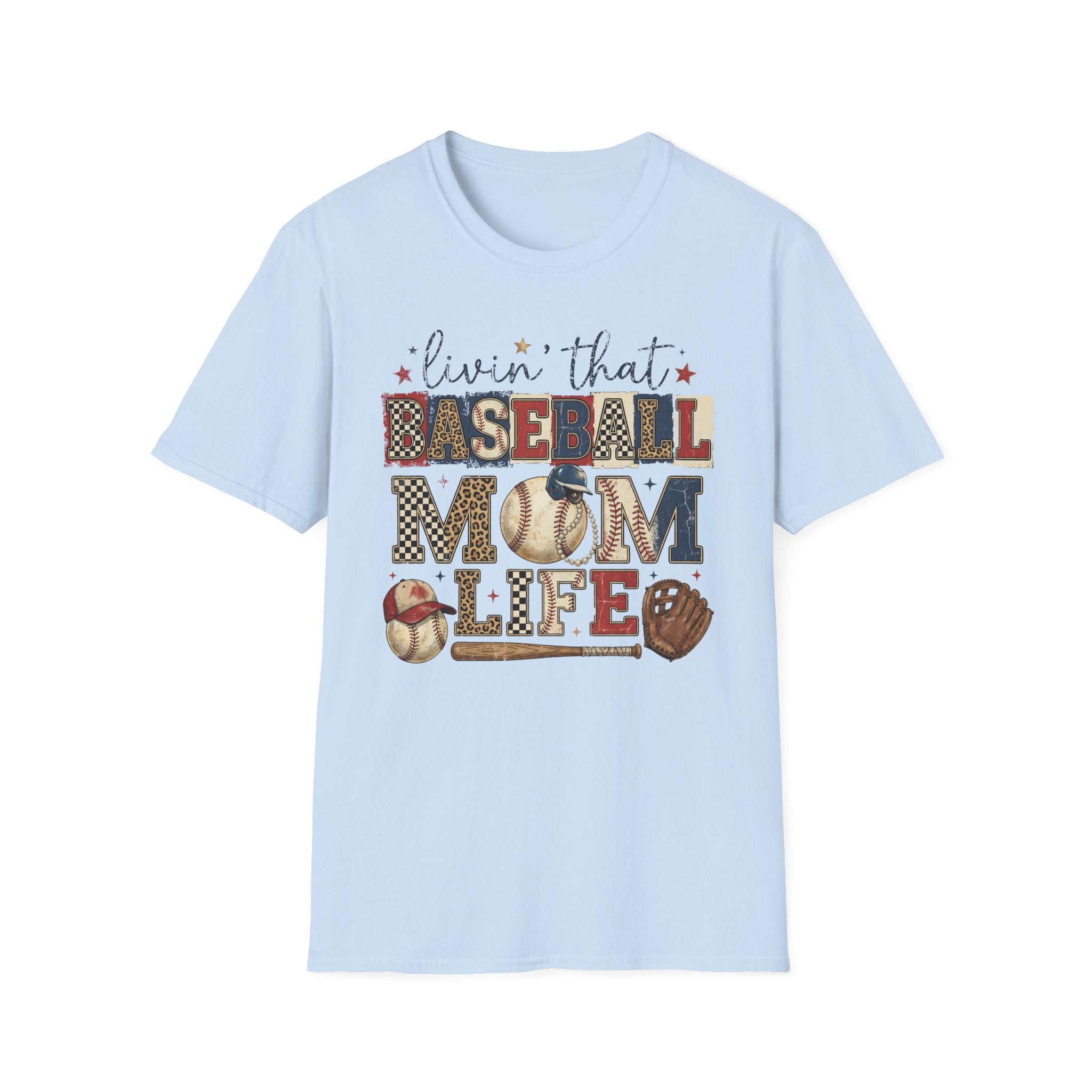 Baseball Mom Life T-Shirt — Livin' That Baseball Mom Life Graphic Tee