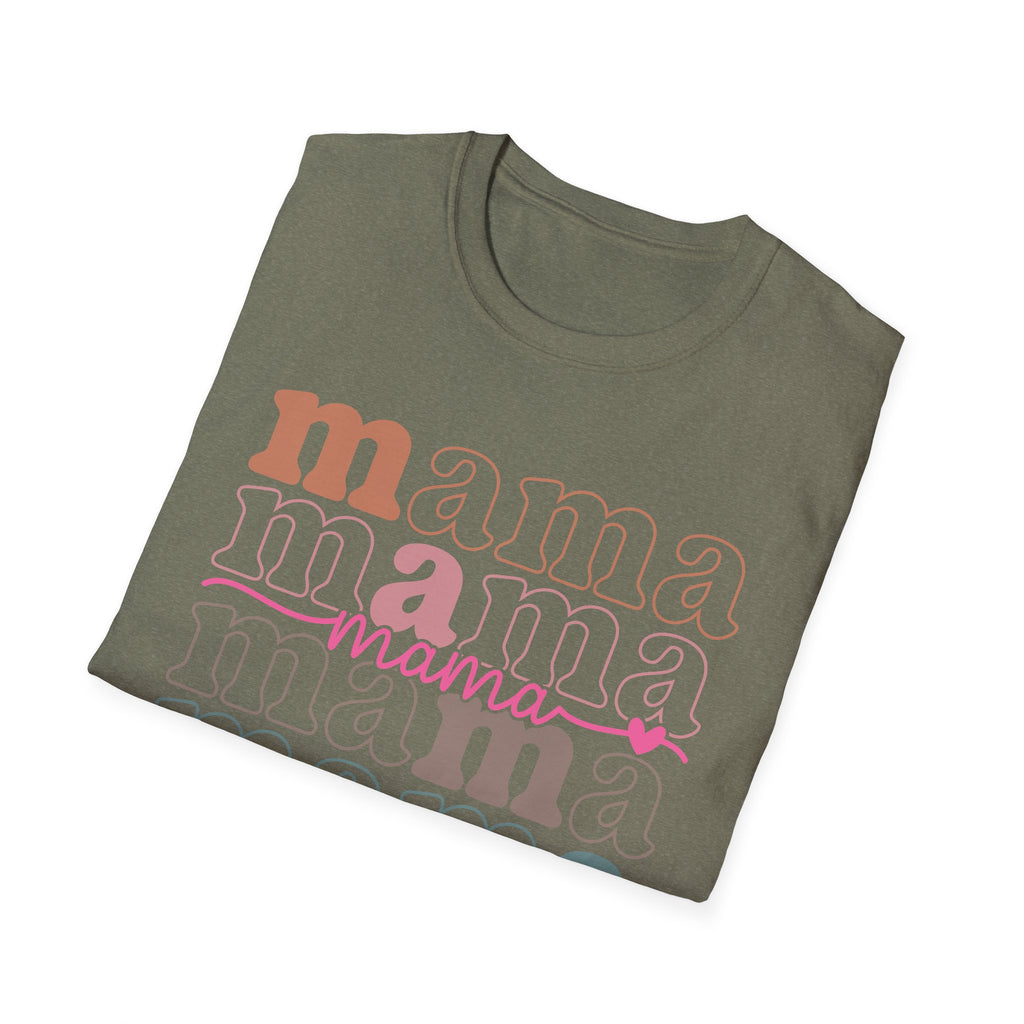 Mama Retro Stack T-Shirt — Feminine Mother’s Day Tee