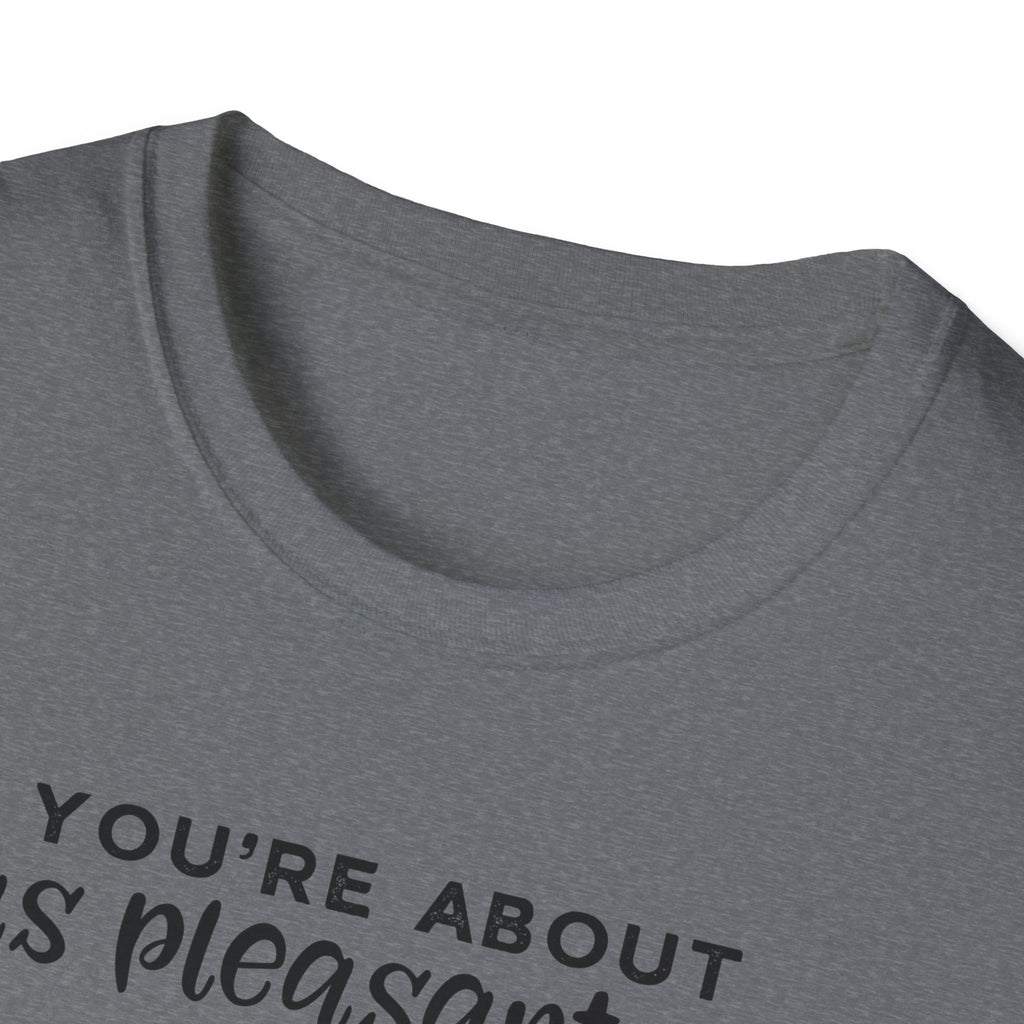 Cow Graphic Tee — "You’re About as Pleasant as an Itchy Butthole" Funny Novelty T‑Shirt
