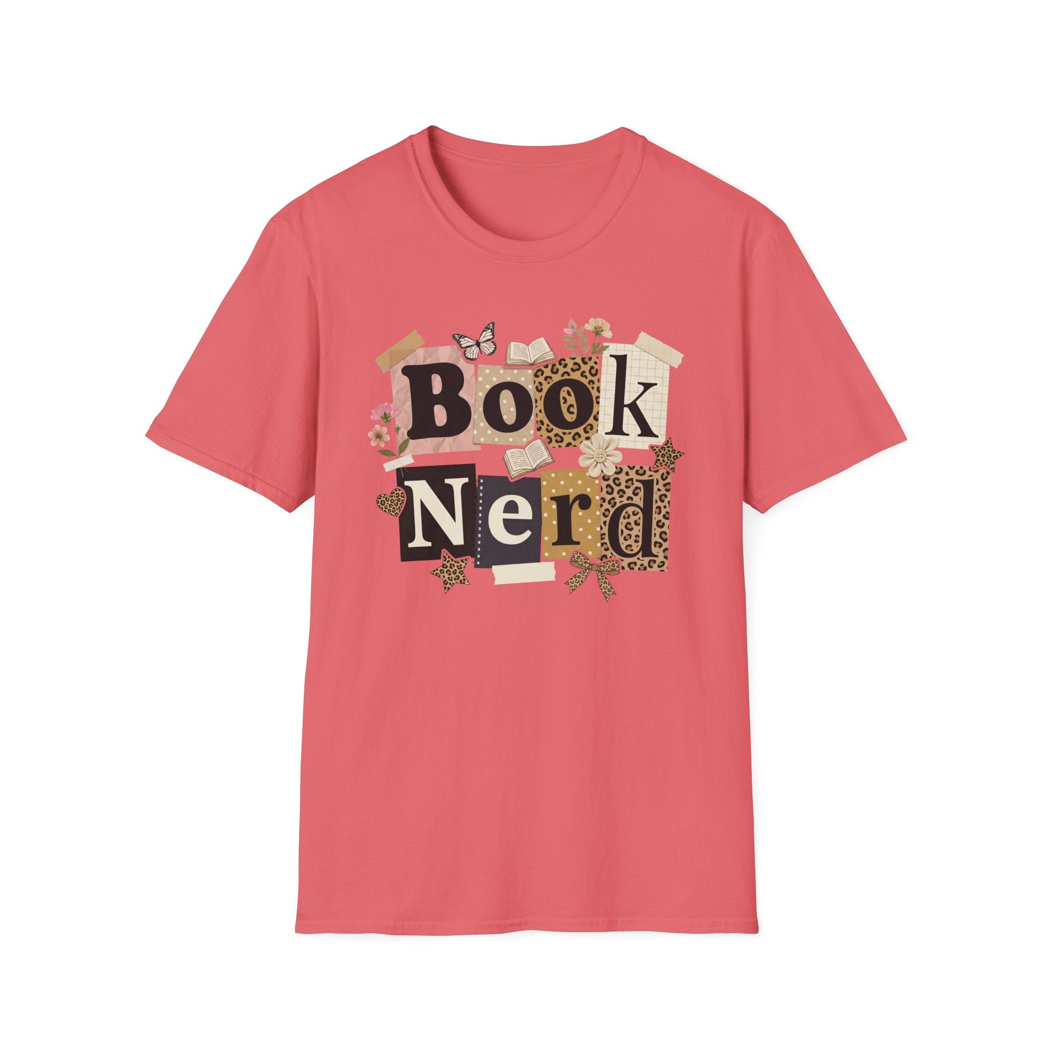 Book Nerd T-Shirt — Vintage Collage Reading Lover Tee