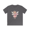 Kids Fairy Tee — Pink Watercolor Flower Fairy Shirt for Girls