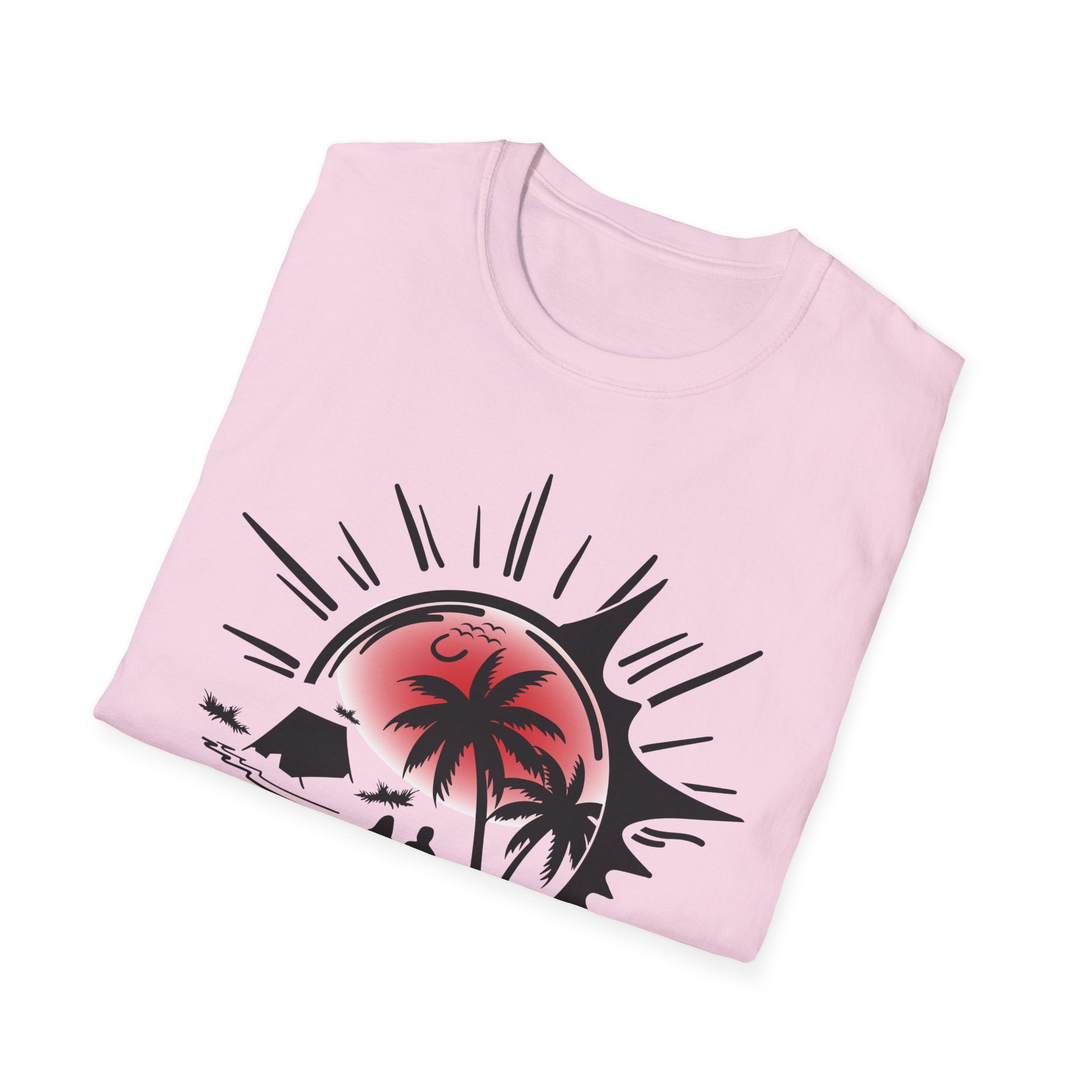T-Shirt — Tropical Sunset Beach Graphic Tee