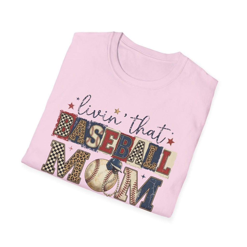 Baseball Mom Life T-Shirt — Livin' That Baseball Mom Life Graphic Tee