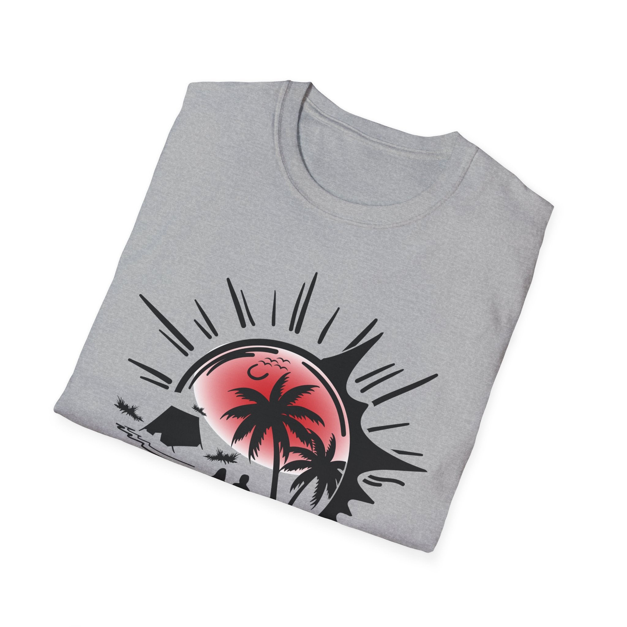 T-Shirt — Tropical Sunset Beach Graphic Tee