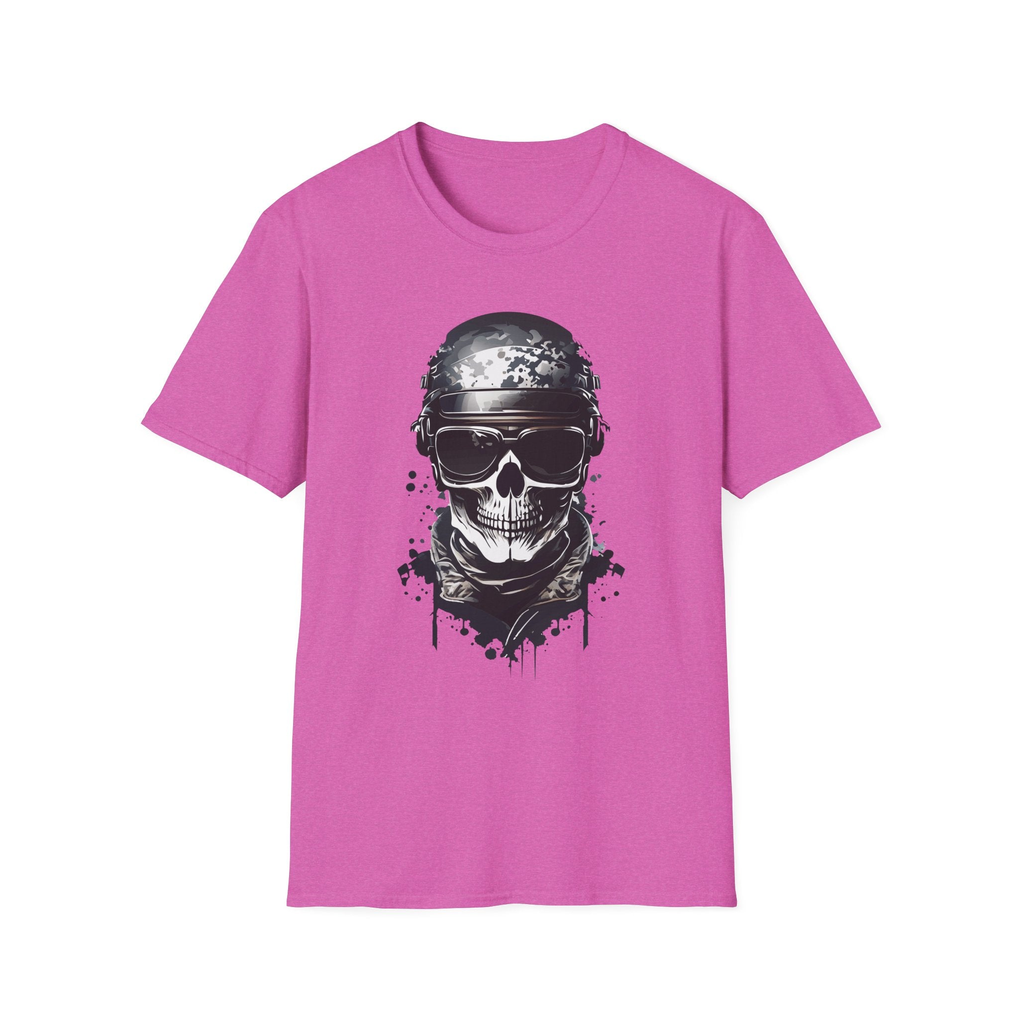 Skull Soldier Graphic T-Shirt — Tactical Skull Helmet Design